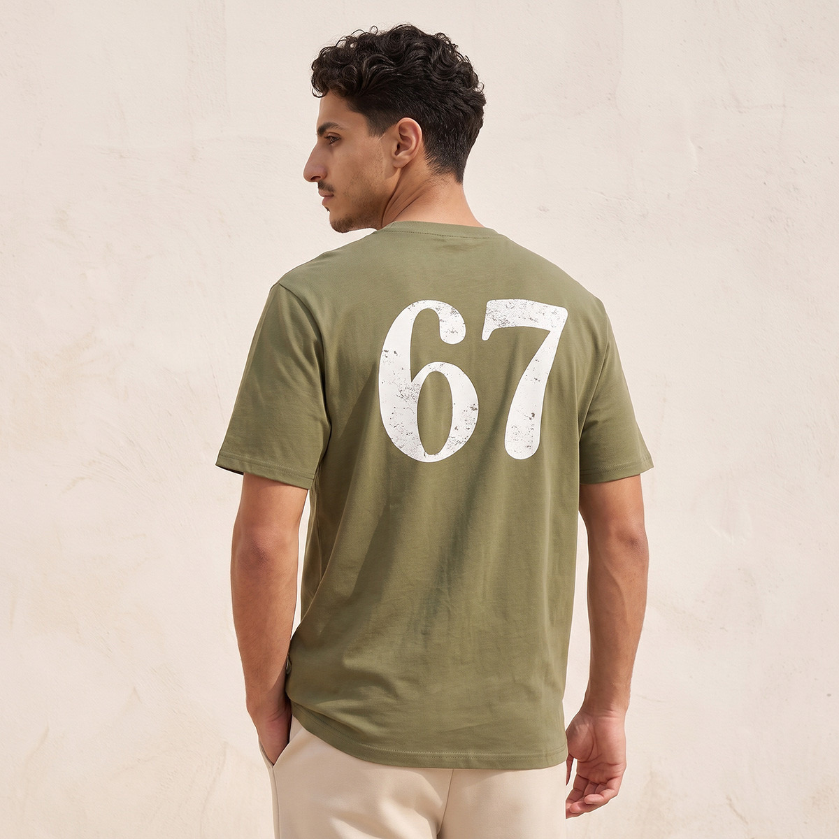 تيشيرت قطن بياقة ضيقة من سبلاش يوث-men-clothing-tshirtsandpolos-tshirts-image-3