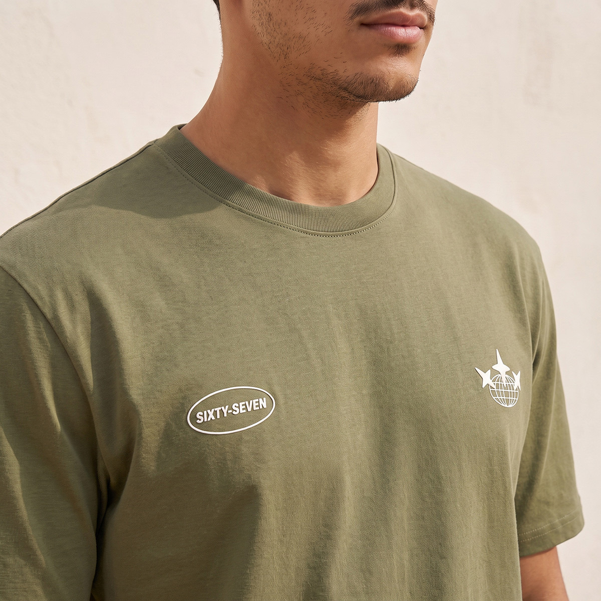 تيشيرت قطن بياقة ضيقة من سبلاش يوث-men-clothing-tshirtsandpolos-tshirts-image-4