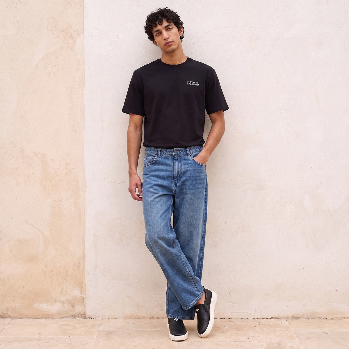 تيشيرت قطن بياقة ضيقة من سبلاش يوث-men-clothing-tshirtsandpolos-tshirts-image-2