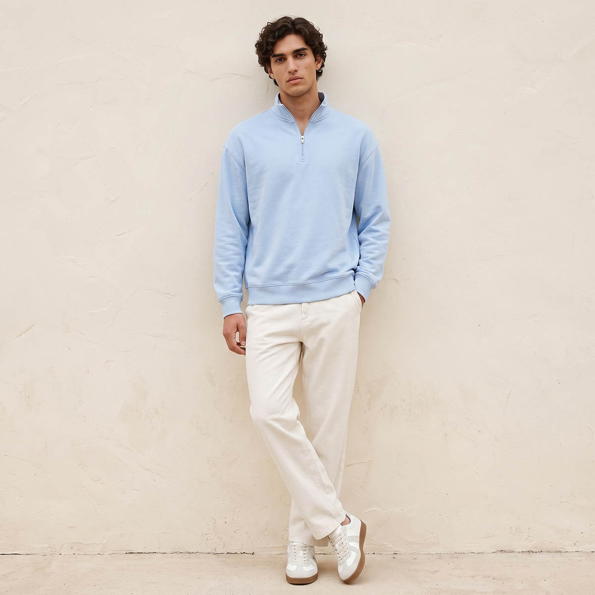 Splash Youth Half-Zip Sweatshirt-men-winterwear-hoodiesandsweatshirts-image-2
