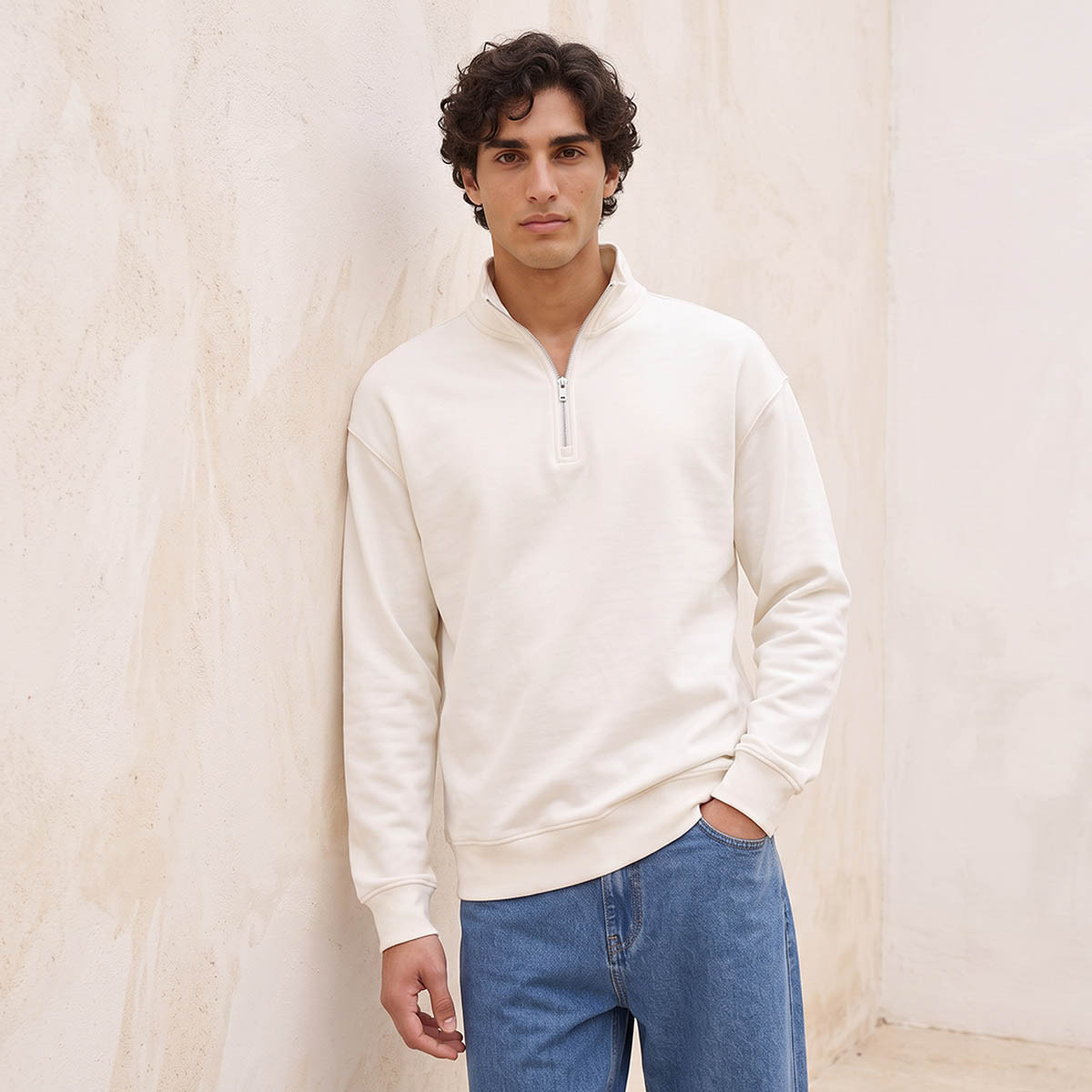 Splash Youth Half-Zip Sweatshirt-men-winterwear-hoodiesandsweatshirts-image-1