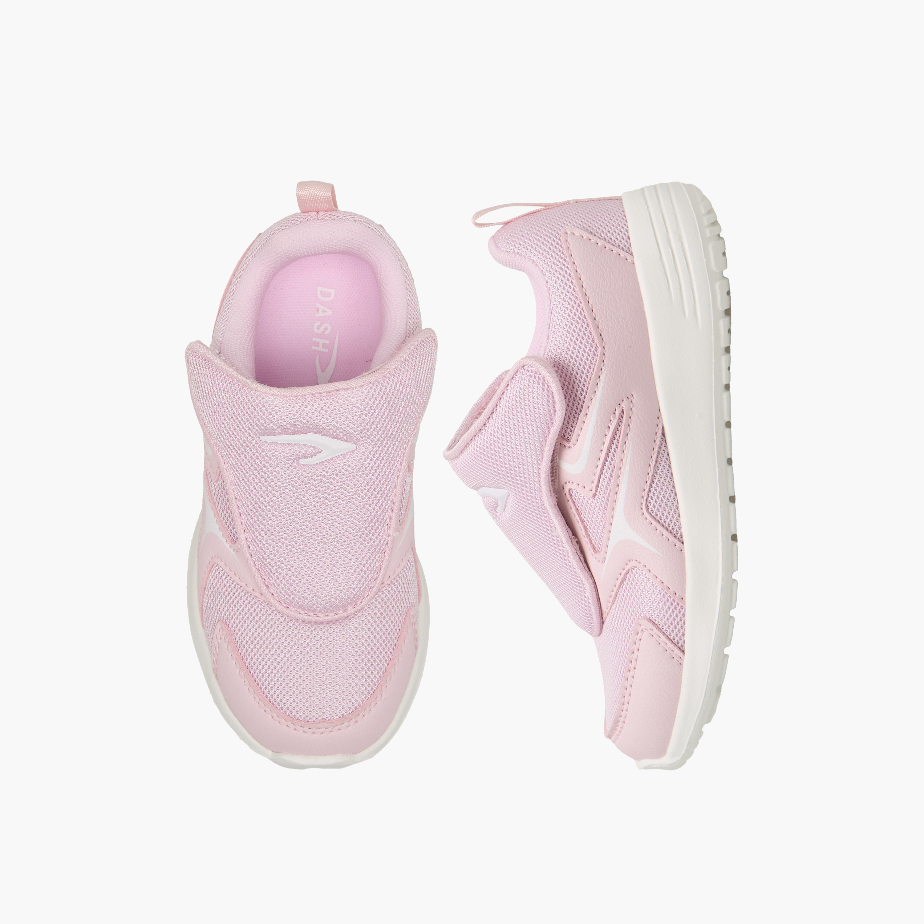 Dash Girls Hook & Loop Sports Shoes-girls-shoes-sports-image-1