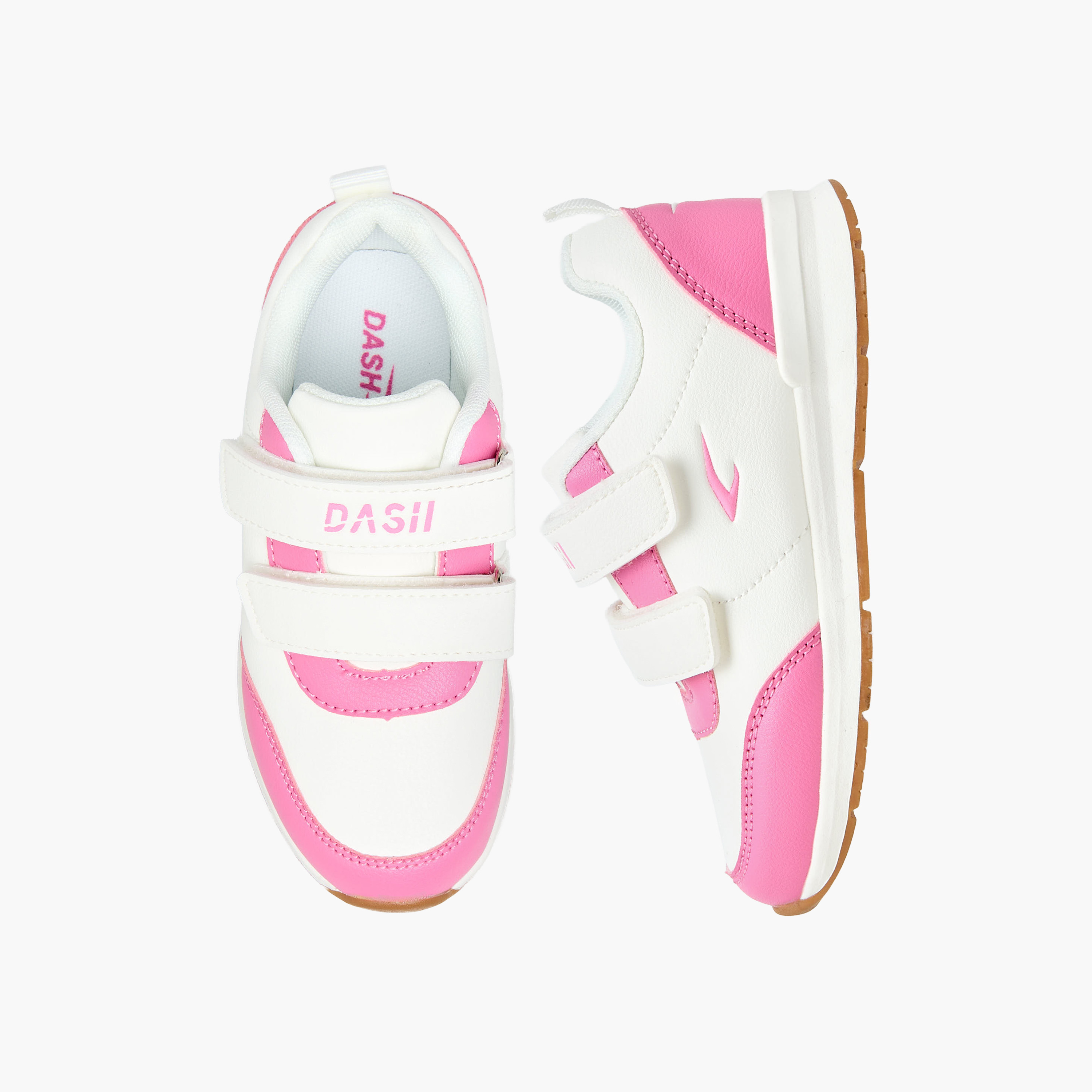 Dash Girls Hook and Loop Ankle Sneakers-girls-shoes-sneakers-image-1