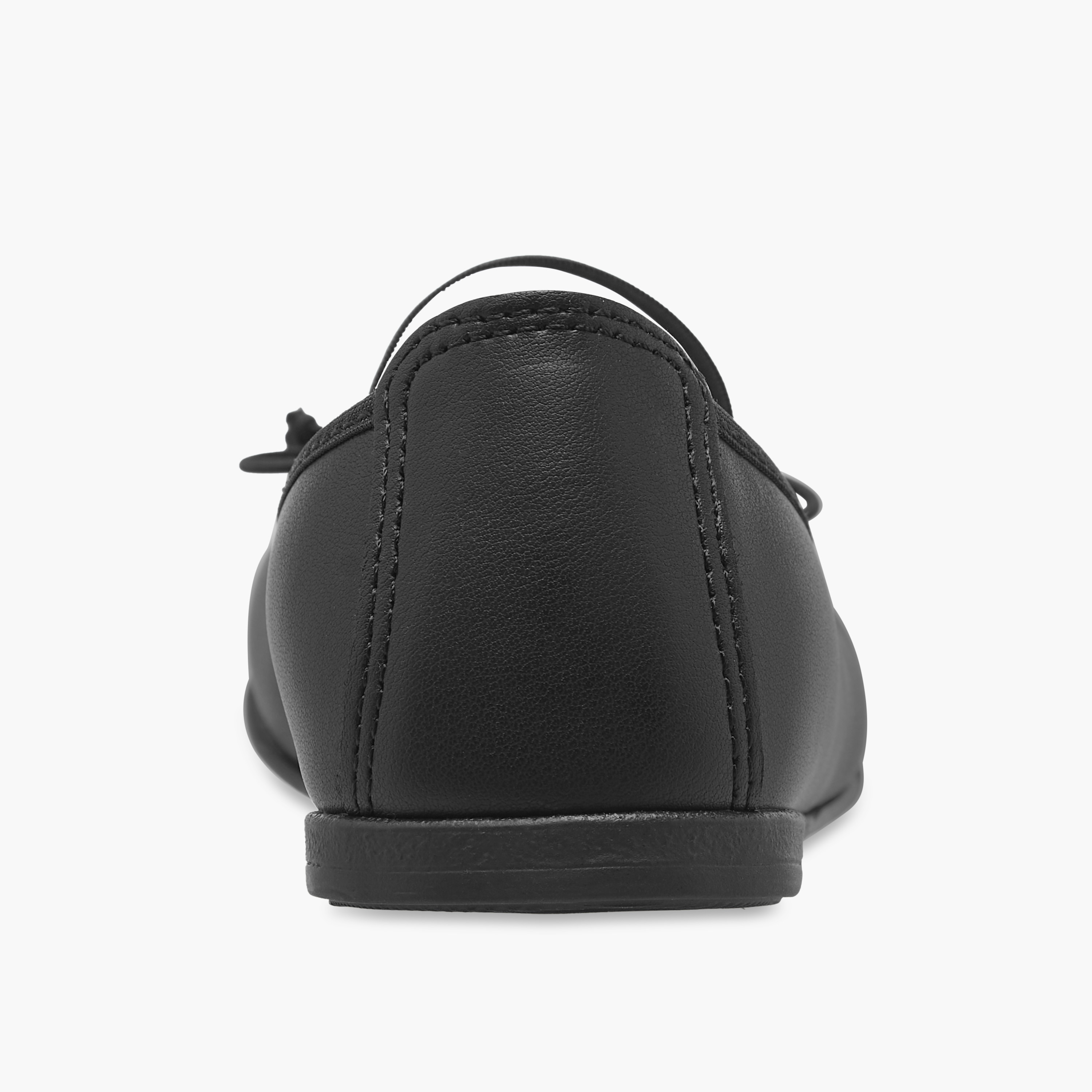 Pablosky Girls Bow Accent Ballerina Shoes with Elasticated Strap-girls-shoes-ballerinas-image-5