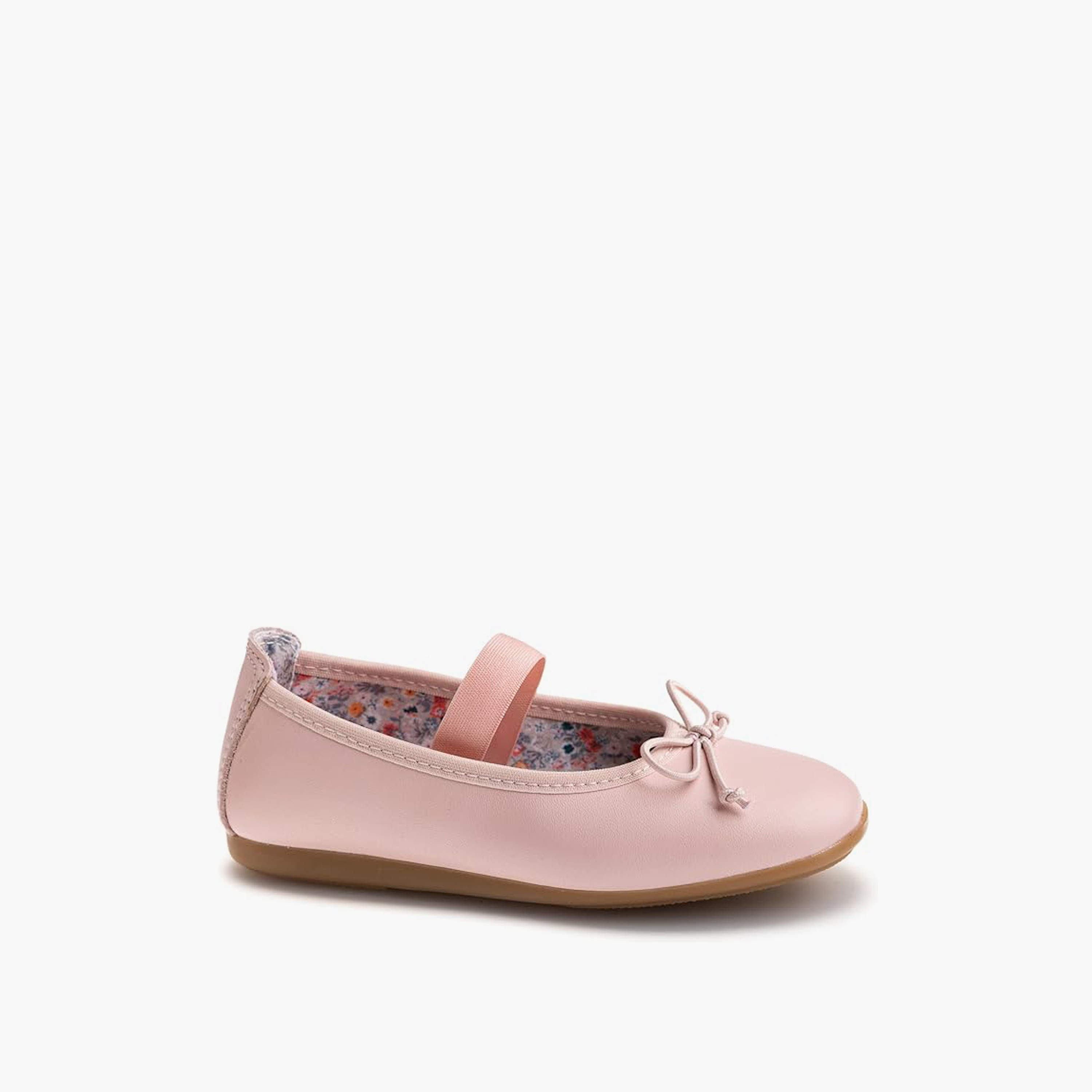 Pablosky Girls' Bow Accent Ballerina Shoes with Elastic Closure - 357970-girls-shoes-ballerinas-image-1