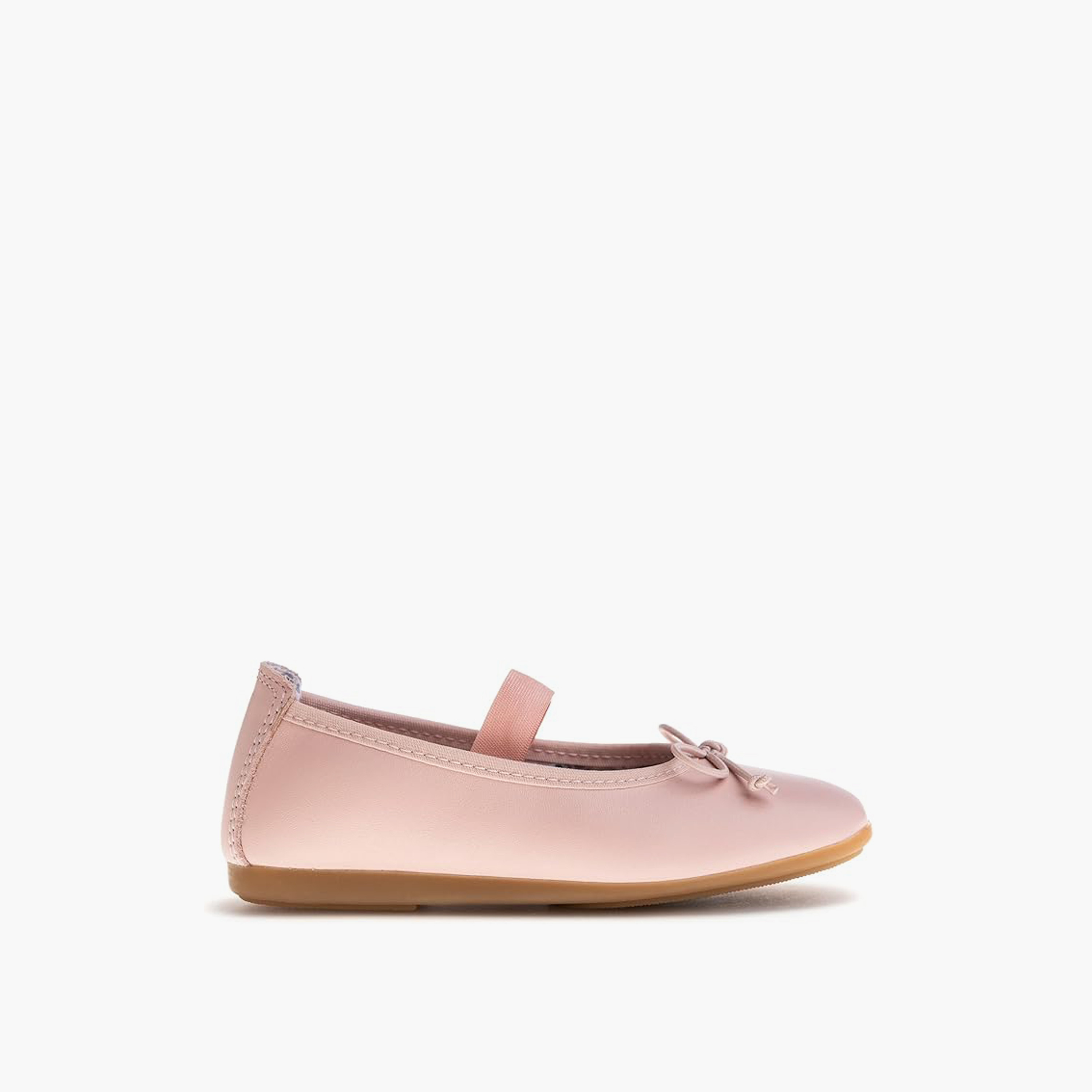Pablosky Girls' Bow Accent Ballerina Shoes with Elastic Closure - 357970-girls-shoes-ballerinas-image-2