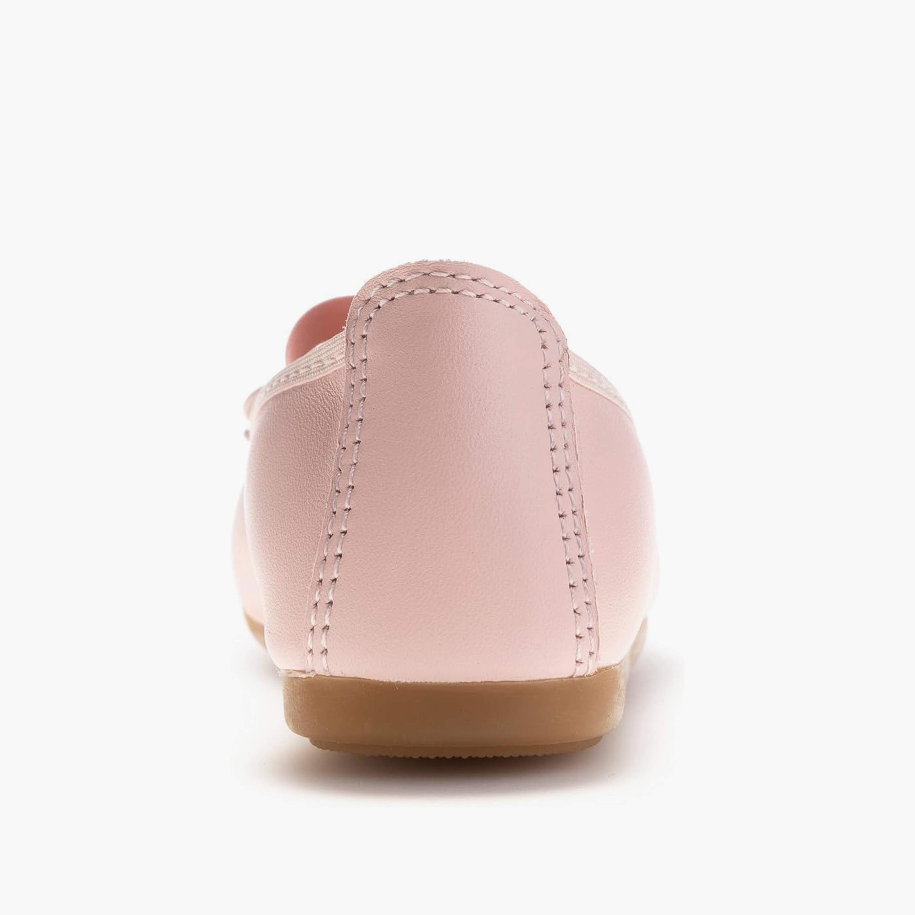 Pablosky Girls' Bow Accent Ballerina Shoes with Elastic Closure - 357970-girls-shoes-ballerinas-image-4