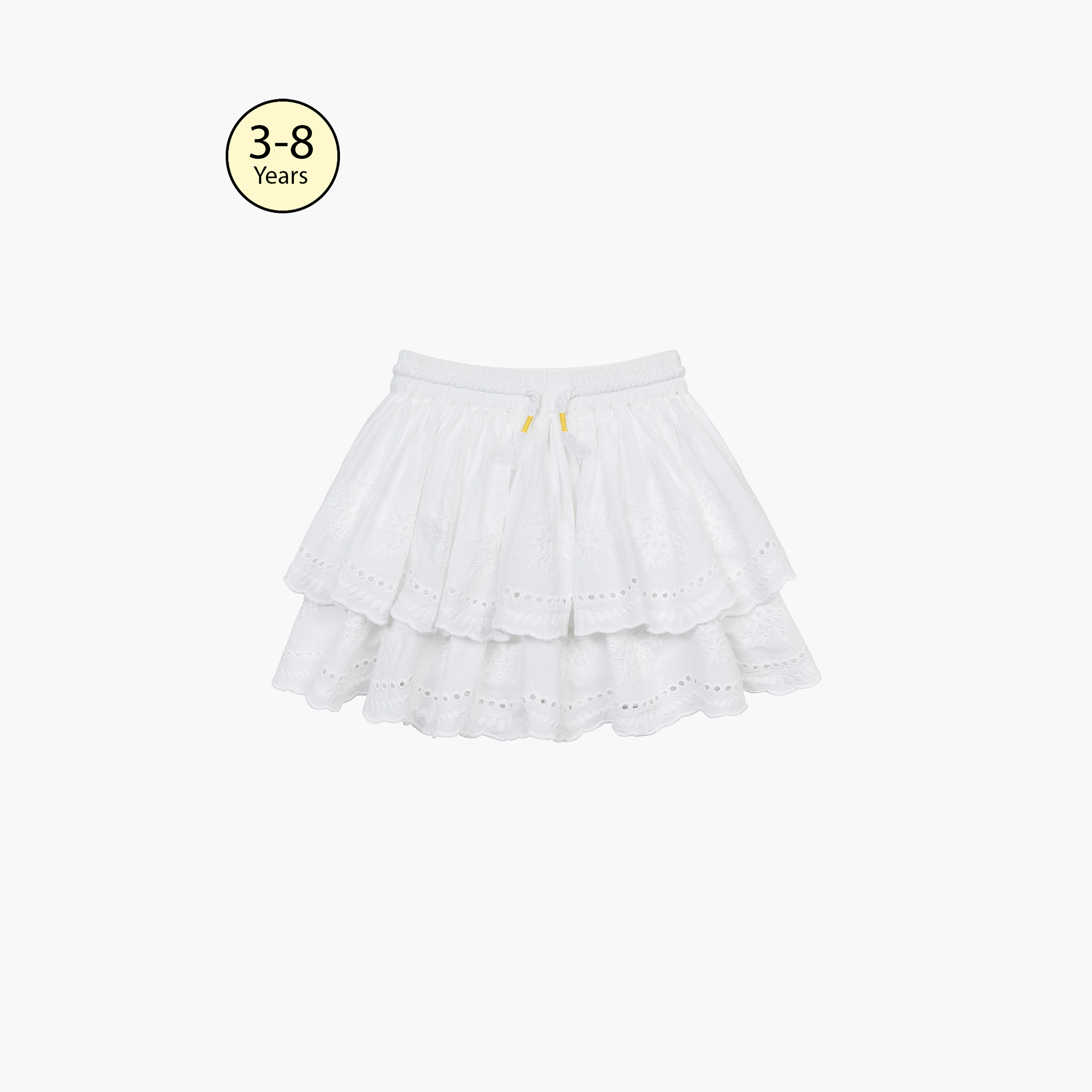 Buy Minoti Embroidered Tiered Skirt Online Babyshop UAE