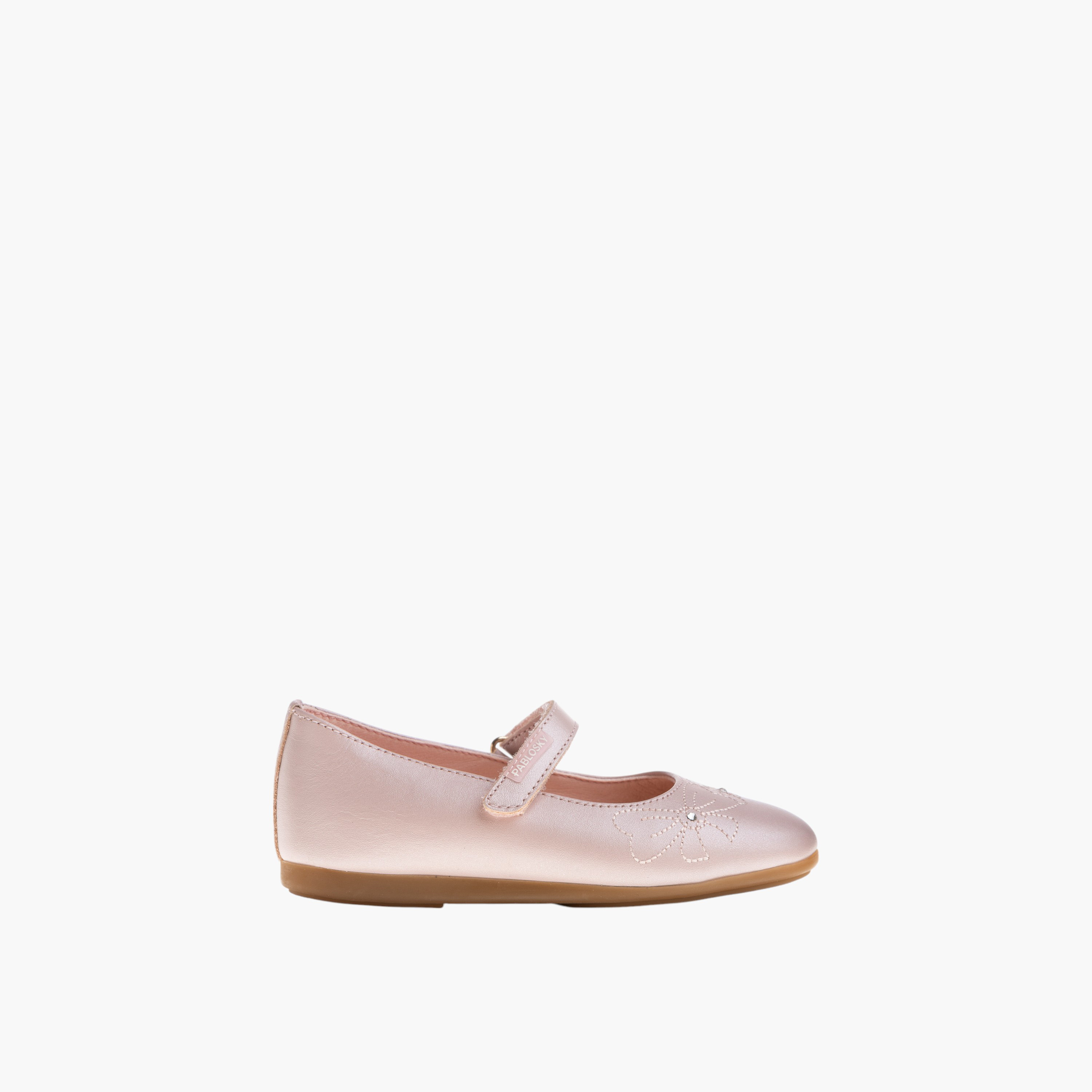 Pablosky Girls' Mary Jane Ballerina Shoes Hook and Loop Closure-girls-shoes-ballerinas-image-2