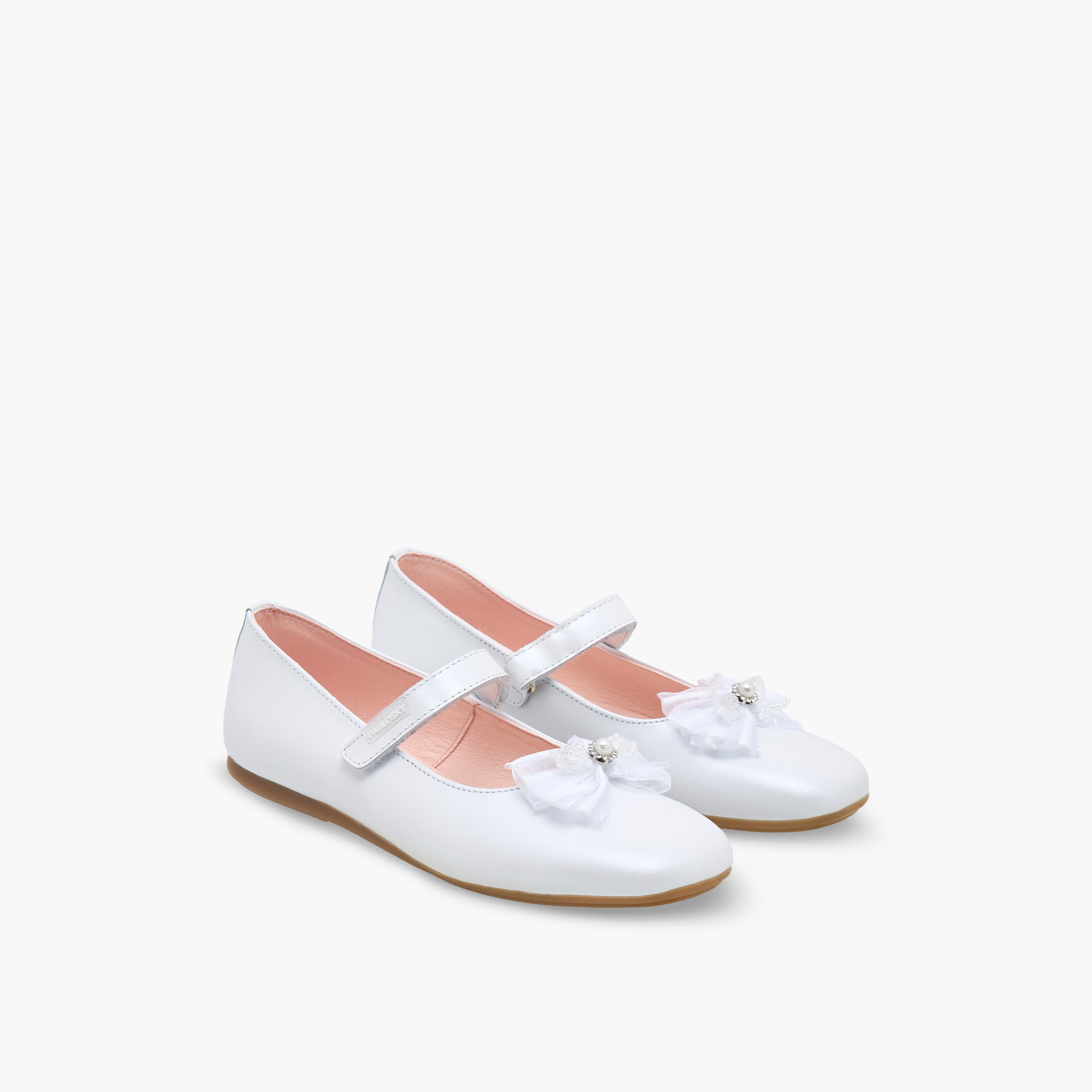 حذاء ماري جين بزينة فيونكة للبنات من بابلوسكي-girls-shoes-maryjanes-image-1
