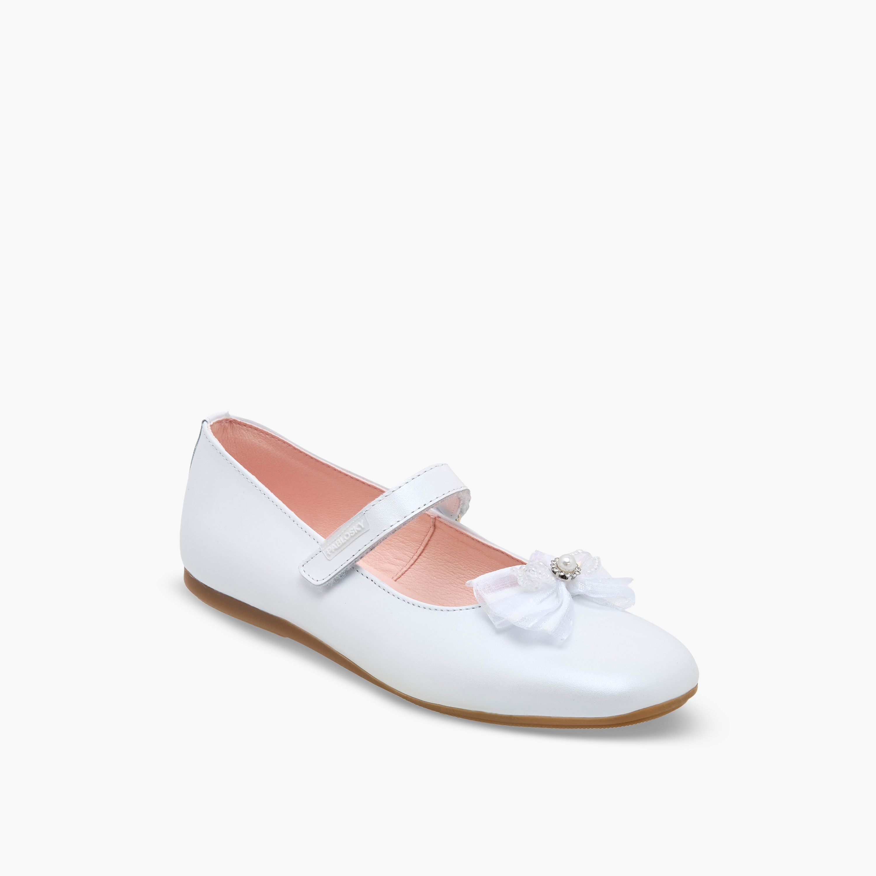 حذاء ماري جين بزينة فيونكة للبنات من بابلوسكي-girls-shoes-maryjanes-image-2