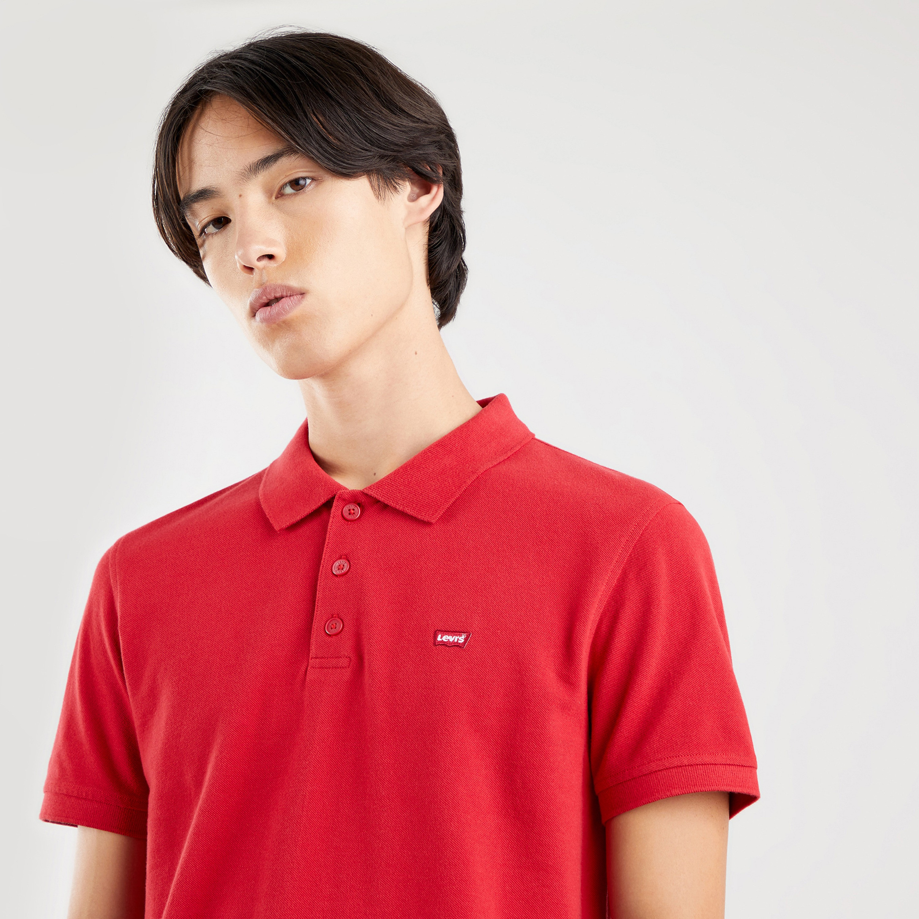 Levi's Logo Print Collared Short Sleeves T-shirt-men-clothing-tshirtsandpolos-polos-image-2