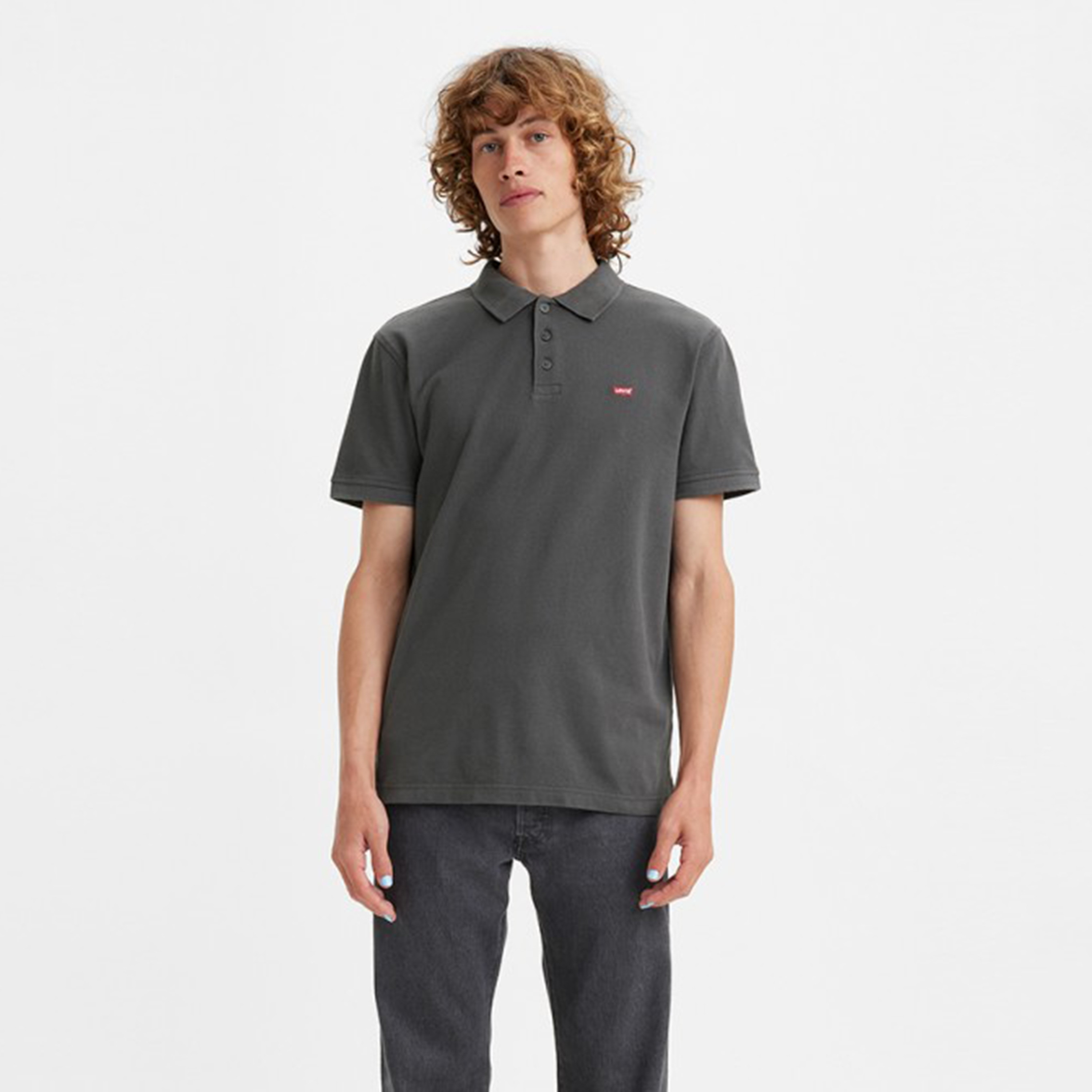 بولو تي شيرت من ليفايز سادة بأكمام قصيرة-men-clothing-tshirtsandpolos-polos-image-1