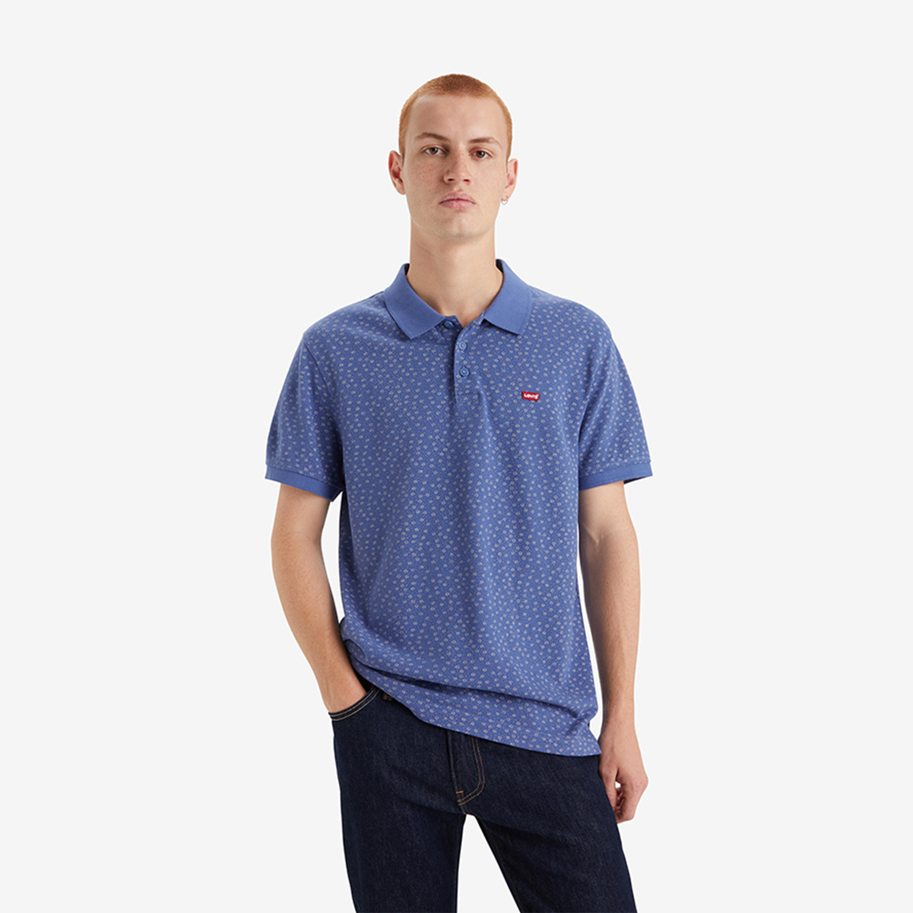 Levi's Men's Printed Collared Short Sleeves Polo T-shirt-men-clothing-tshirtsandpolos-polos-image-1