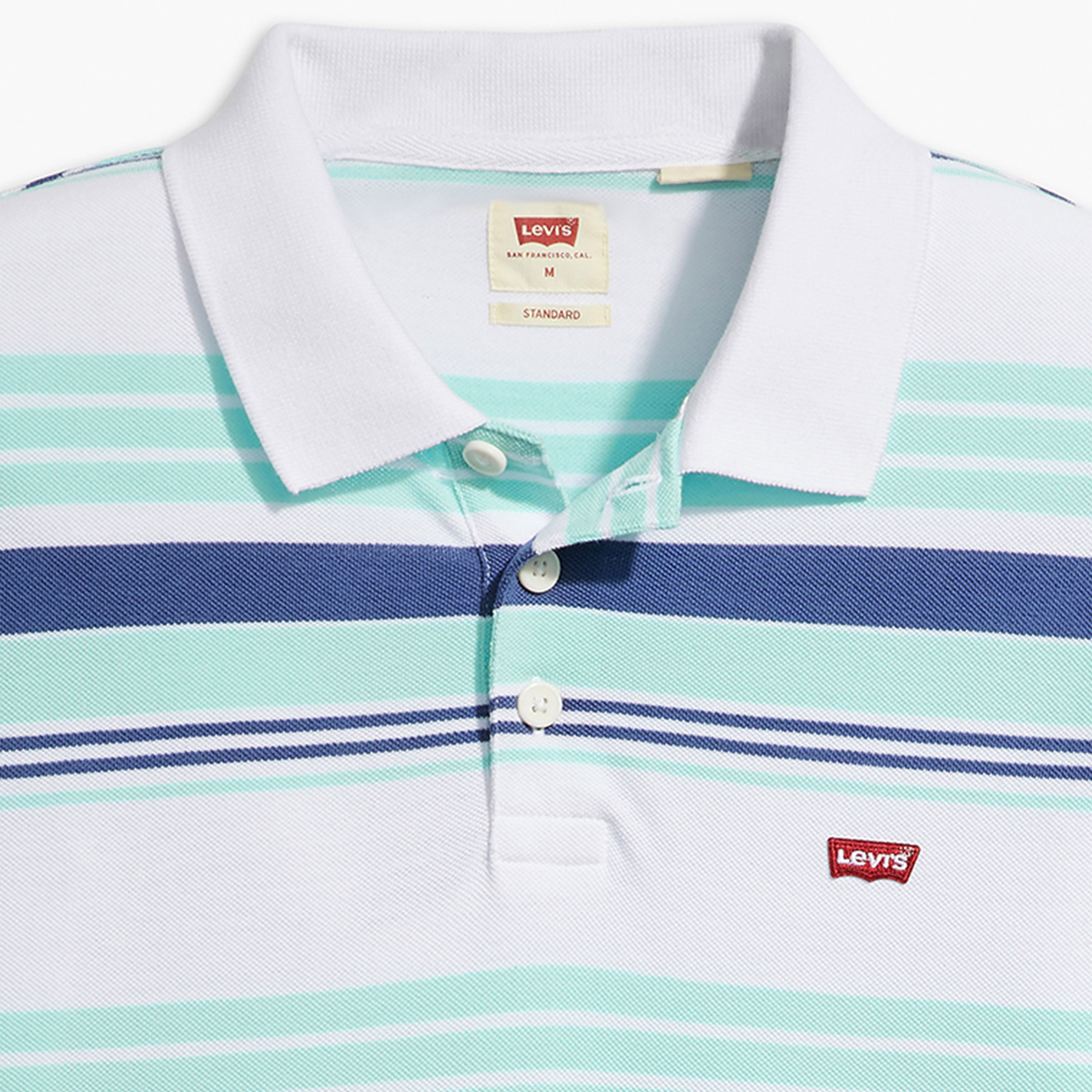 Levi's Men's Stripes Collared Short Sleeves Polo T-shirt-men-clothing-tshirtsandpolos-polos-image-4