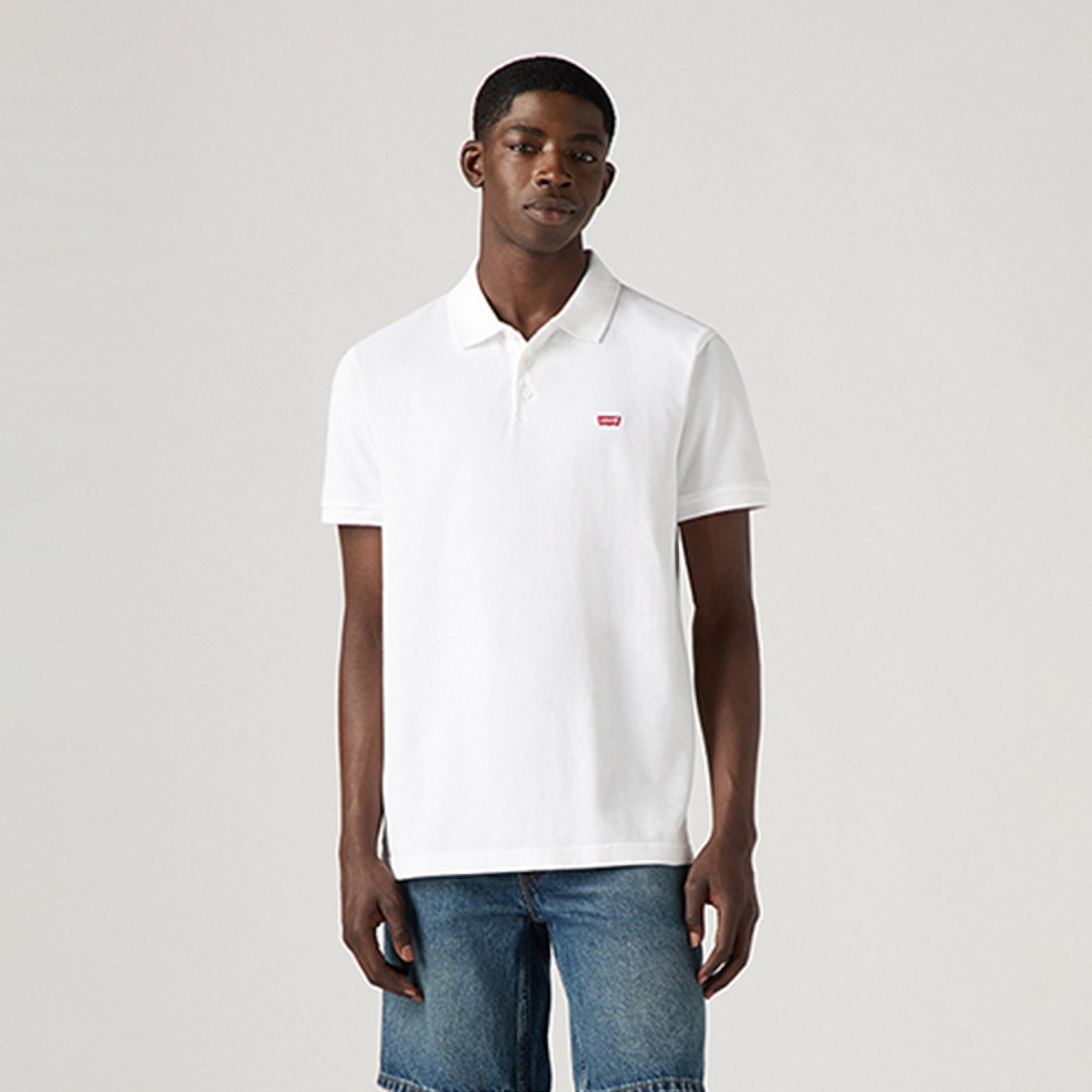 قميص بولو رجالي بأكمام قصيرة بياقة بسيطة من ليفاي-men-clothing-tshirtsandpolos-polos-image-1