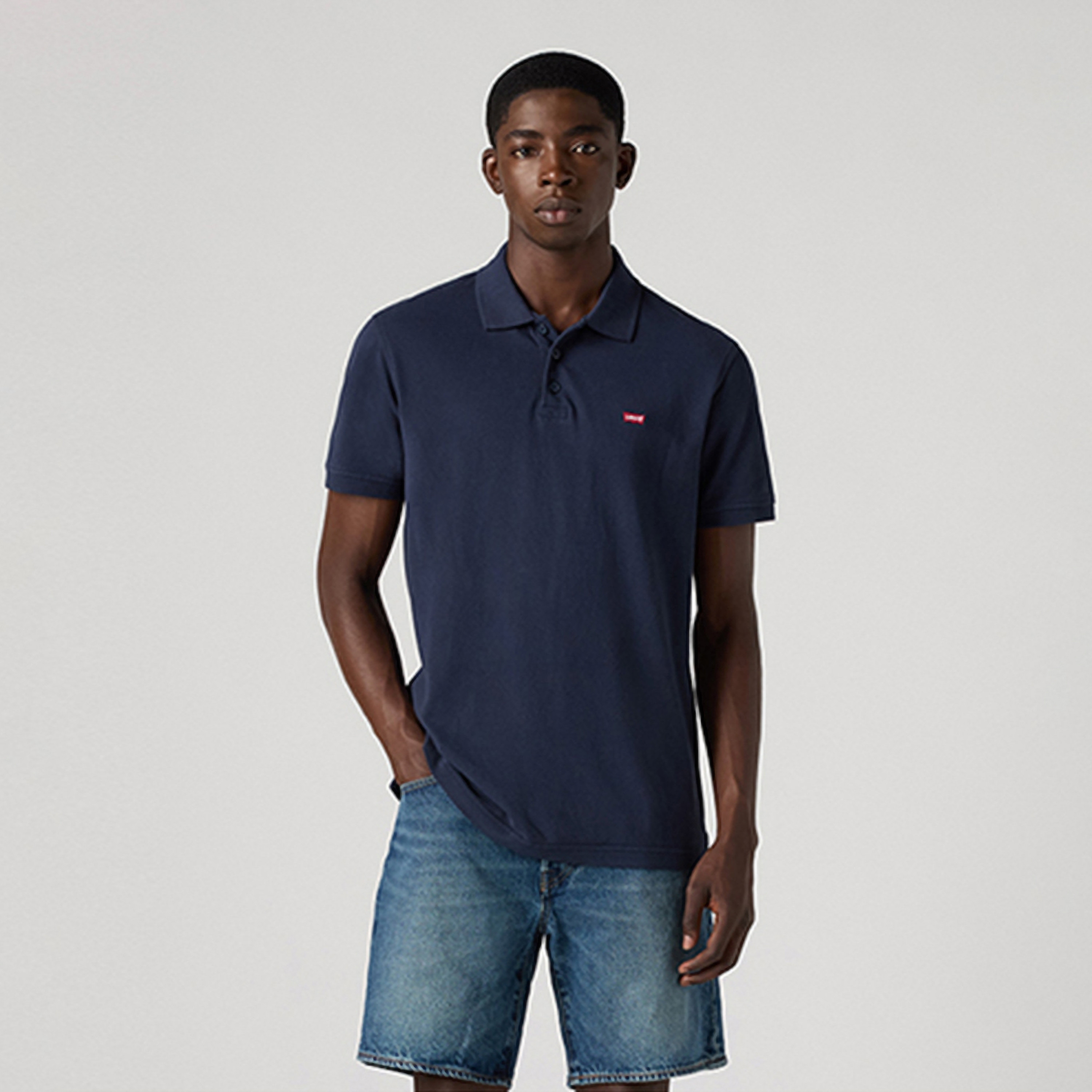 Levi's Plain Collared Short Sleeves Men's Polo T-Shirt-men-clothing-tshirtsandpolos-polos-image-1