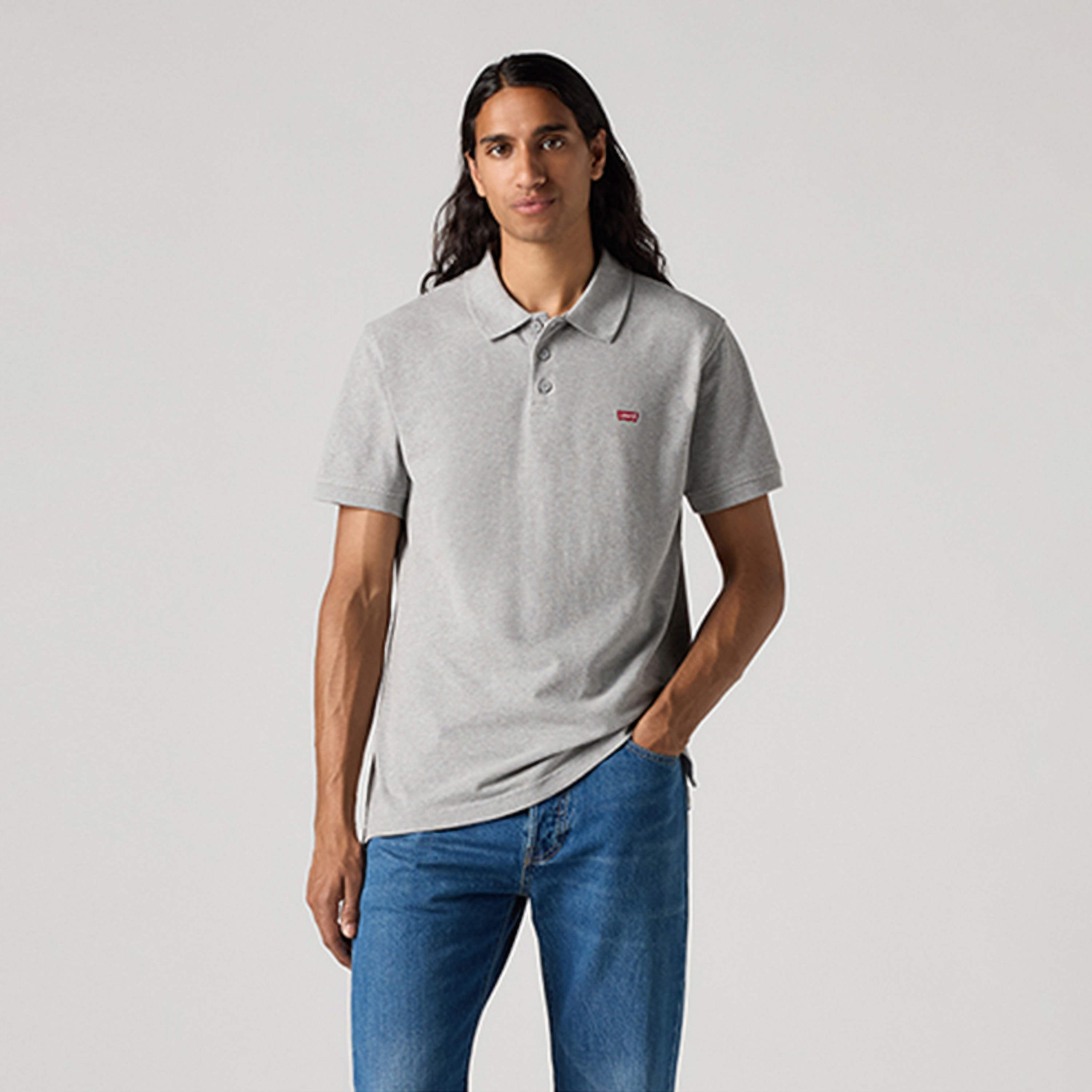 Levi's Plain Collared Short Sleeves Men's Polo T-Shirt-men-clothing-tshirtsandpolos-polos-image-1