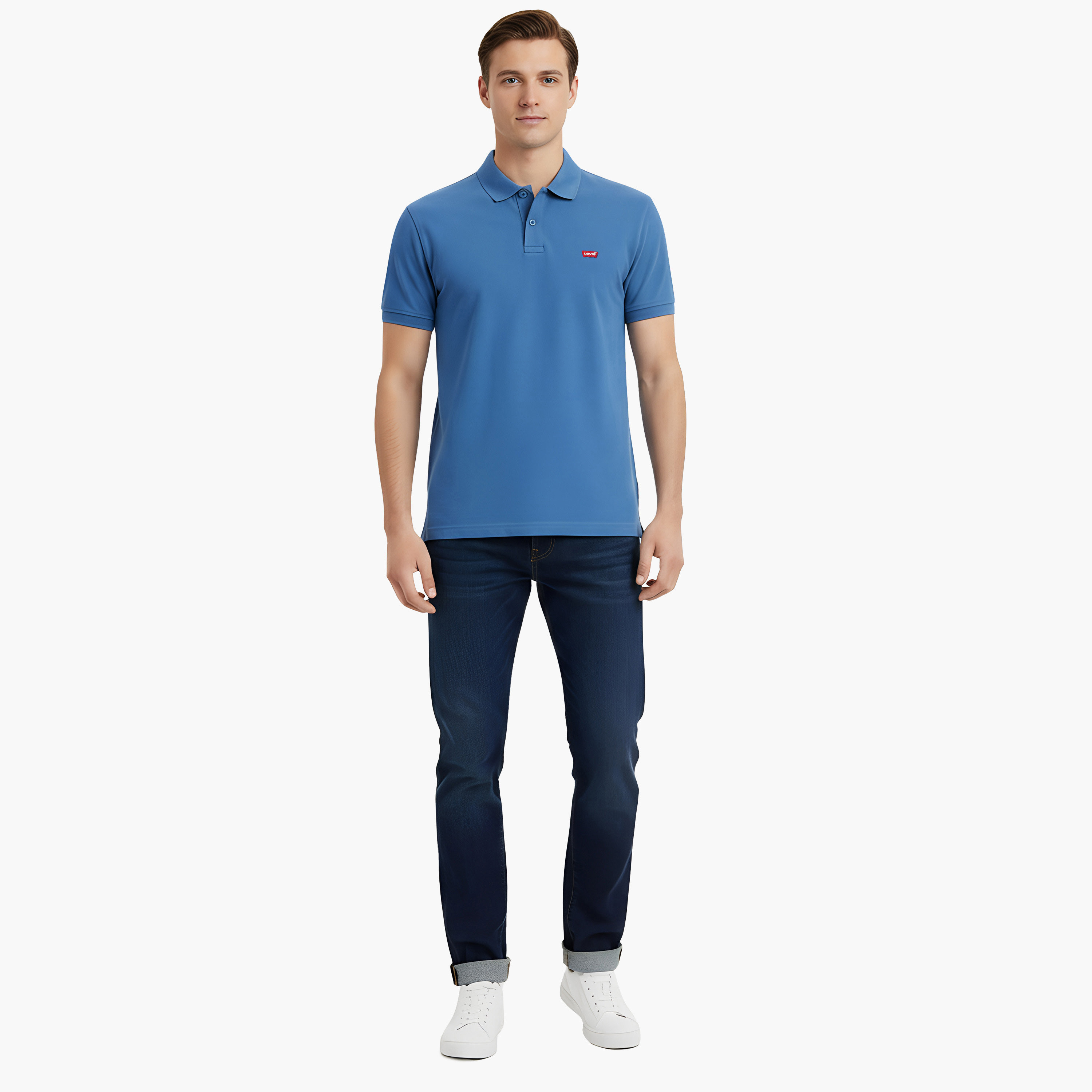 Levi's Plain Collared Short Sleeves Men's Polo T-Shirt-men-clothing-tshirtsandpolos-polos-image-2