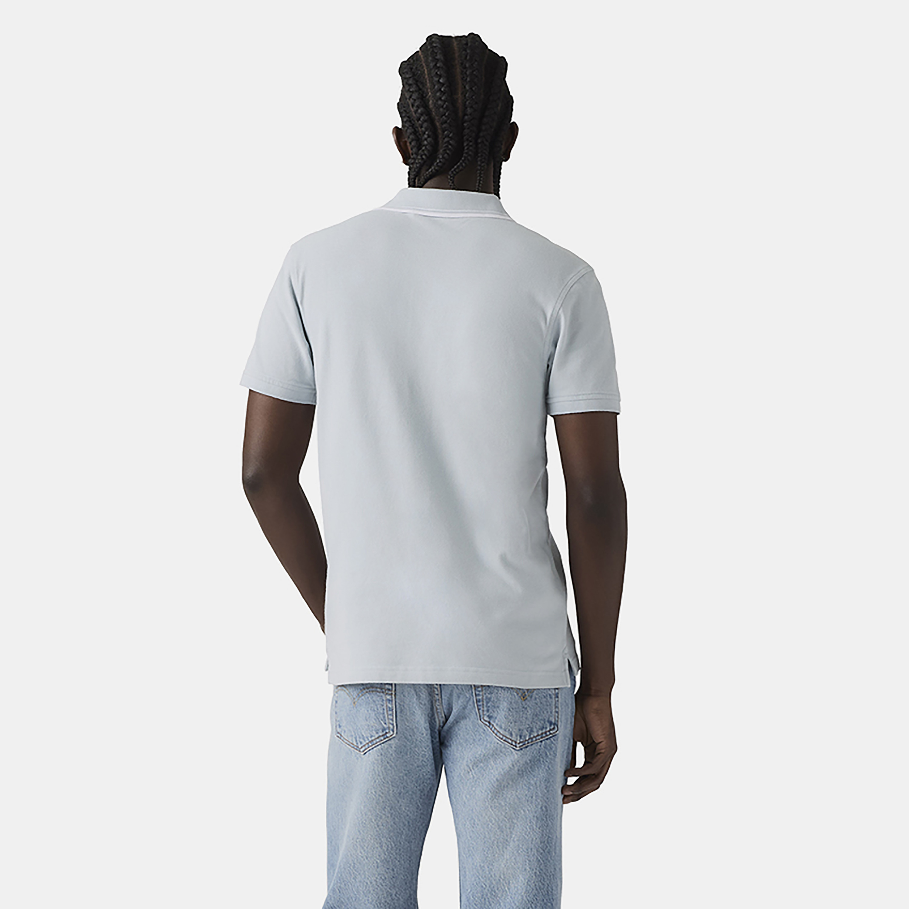 تي شيرت بولو رجالي سادة بأكمام قصيرة وياقة من ليفايس-men-clothing-tshirtsandpolos-polos-image-2