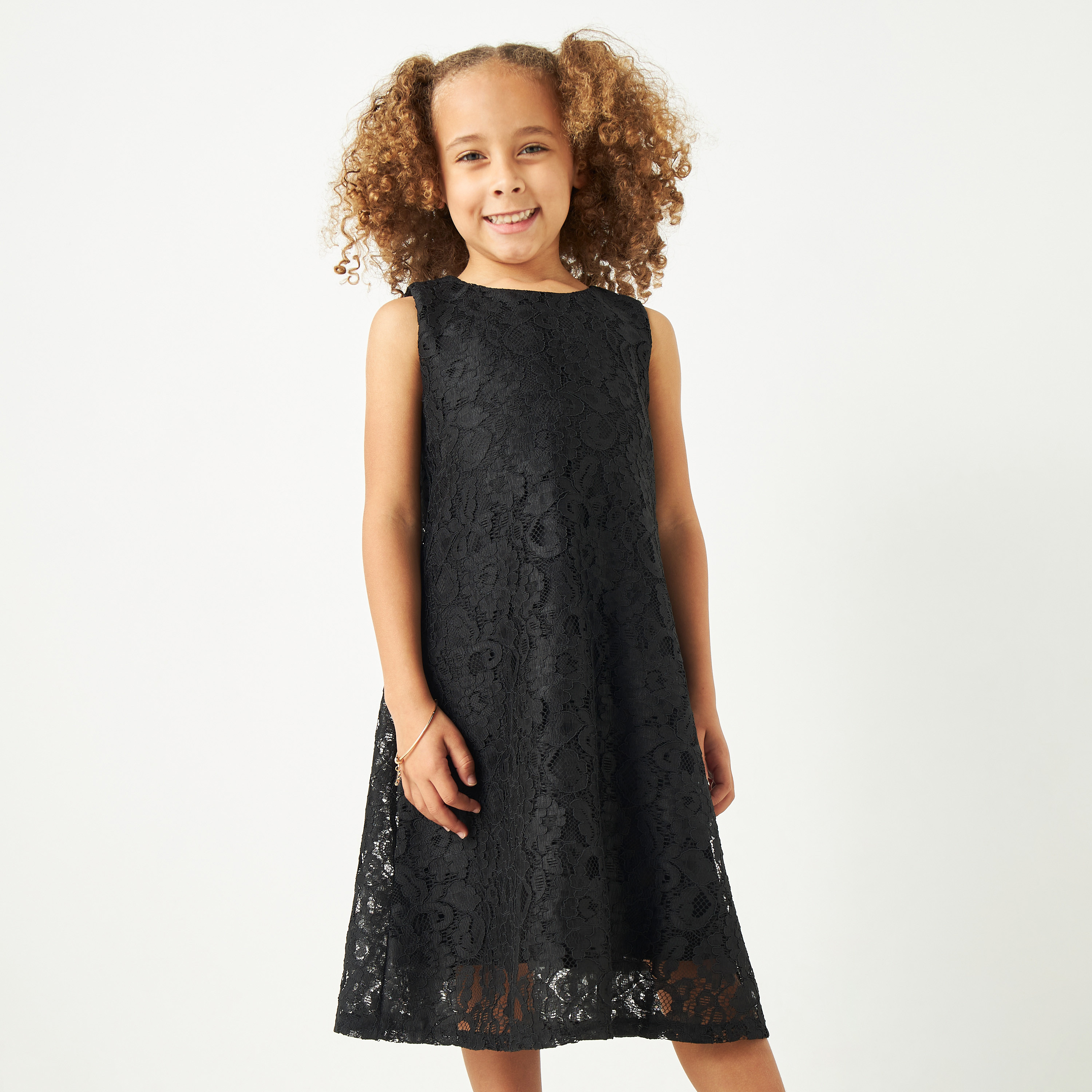 Little Golden Apple Floral Lace Sleeveless Dress-girls-clothing-dressesandjumpsuits-image-2