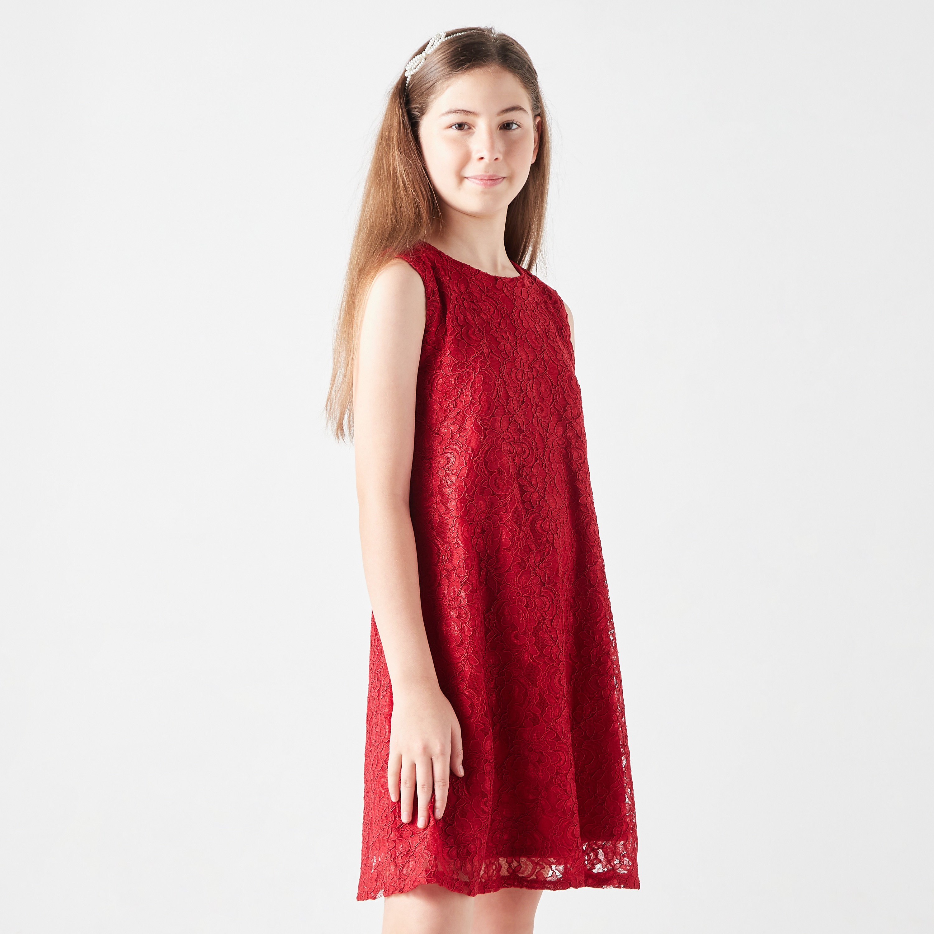 Little Golden Apple Floral Lace Sleeveless Dress-girls-clothing-dressesandjumpsuits-image-13
