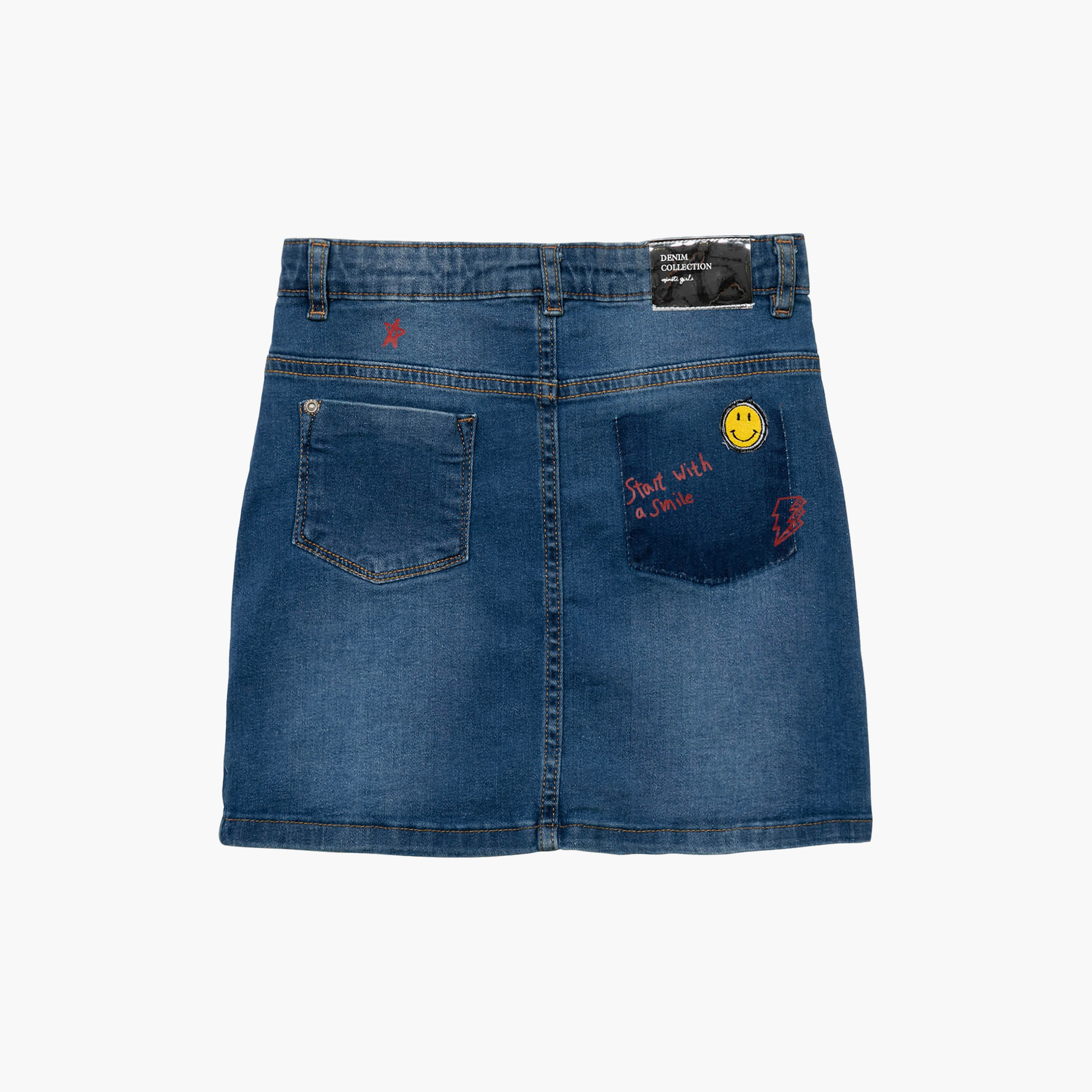 تنورة دنيم مطرزة مع رقع من مينوتي-girls-clothing-bottoms-skirts-image-3