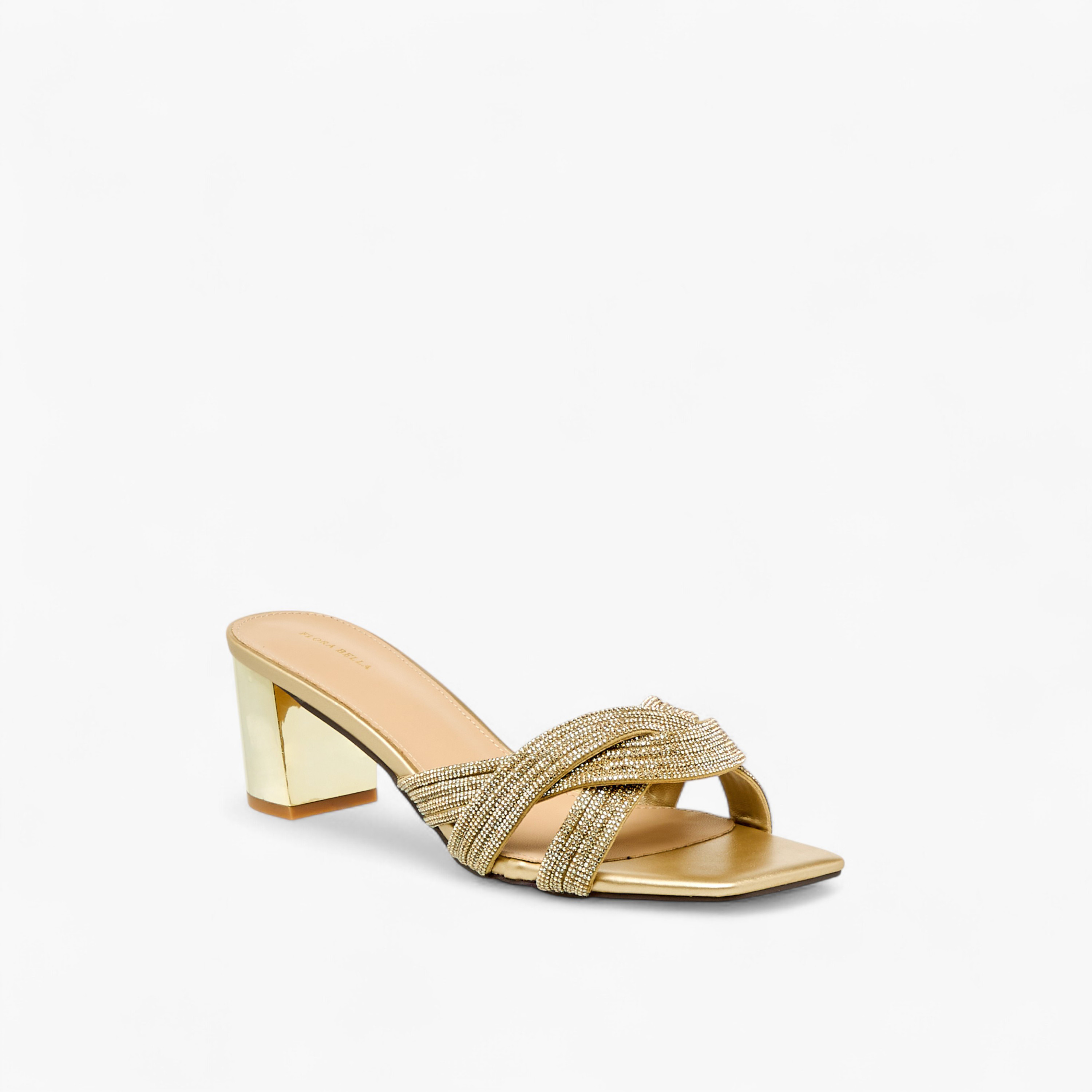 صندل مزين بكعب سميك للنساء من فلورا بيلا-women-shoes-sandals-heeled-image-2