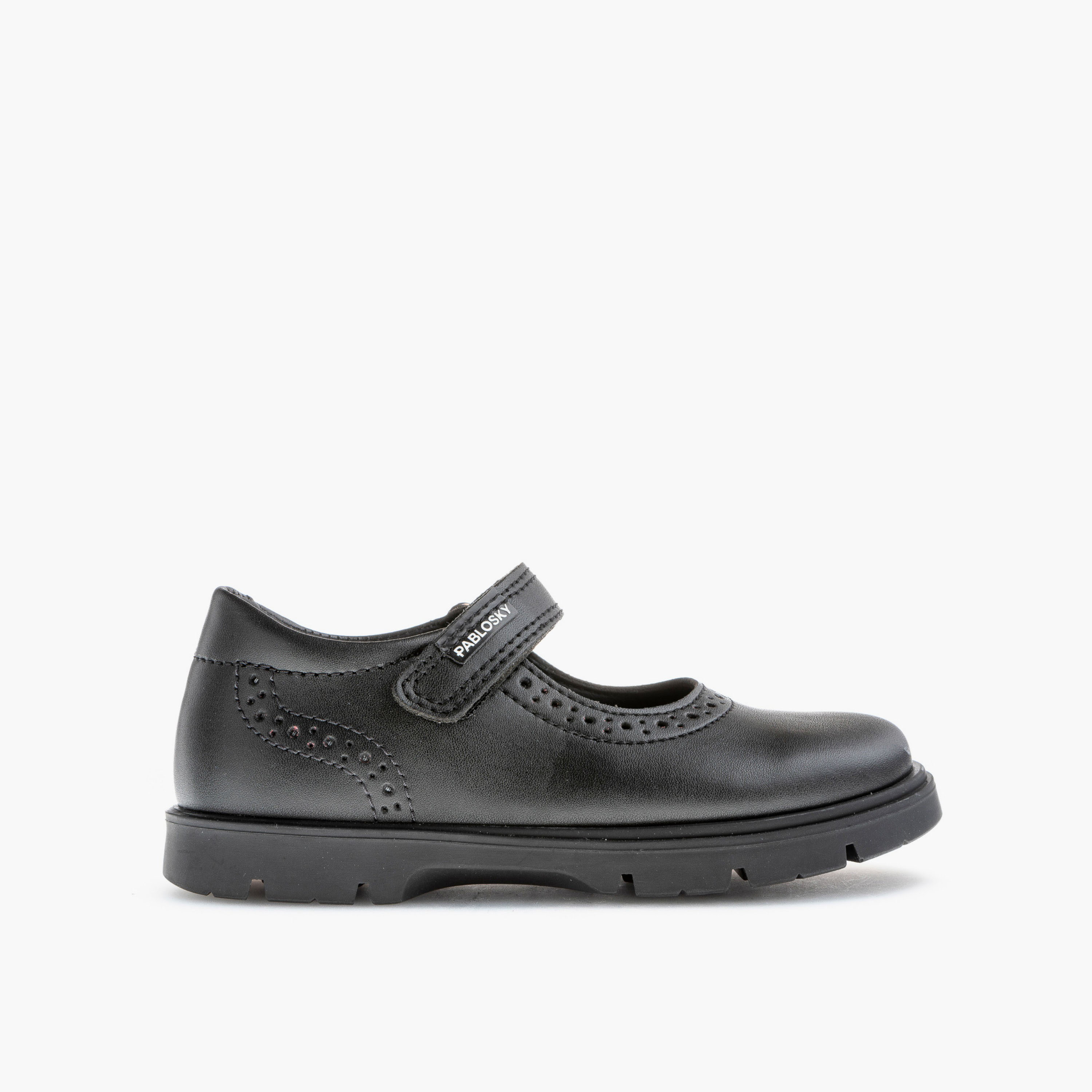 Pablosky Girls Hook & Loop Mary Jane School Shoes-girls-shoes-maryjanes-image-1