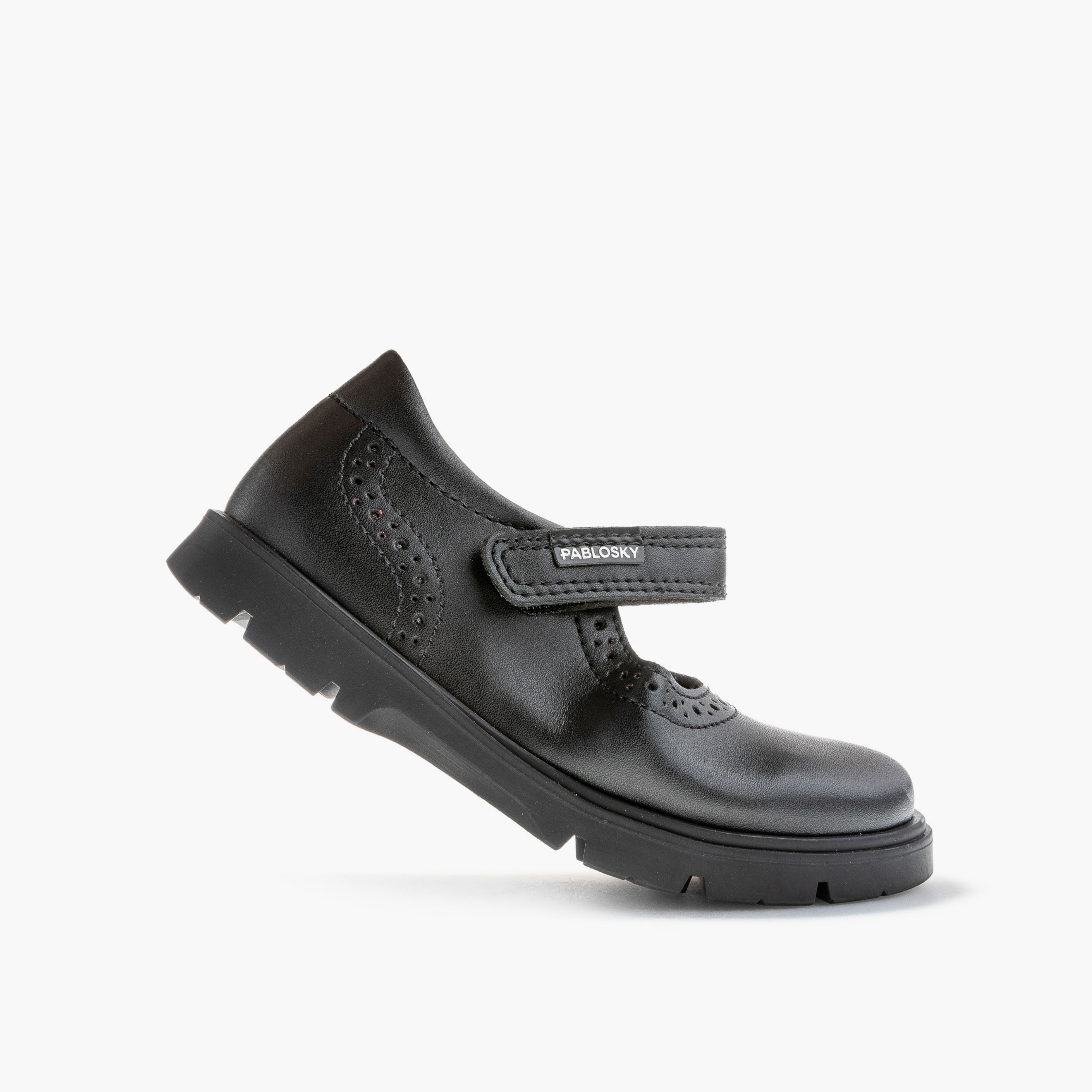 Pablosky Girls Hook & Loop Mary Jane School Shoes-girls-shoes-maryjanes-image-4