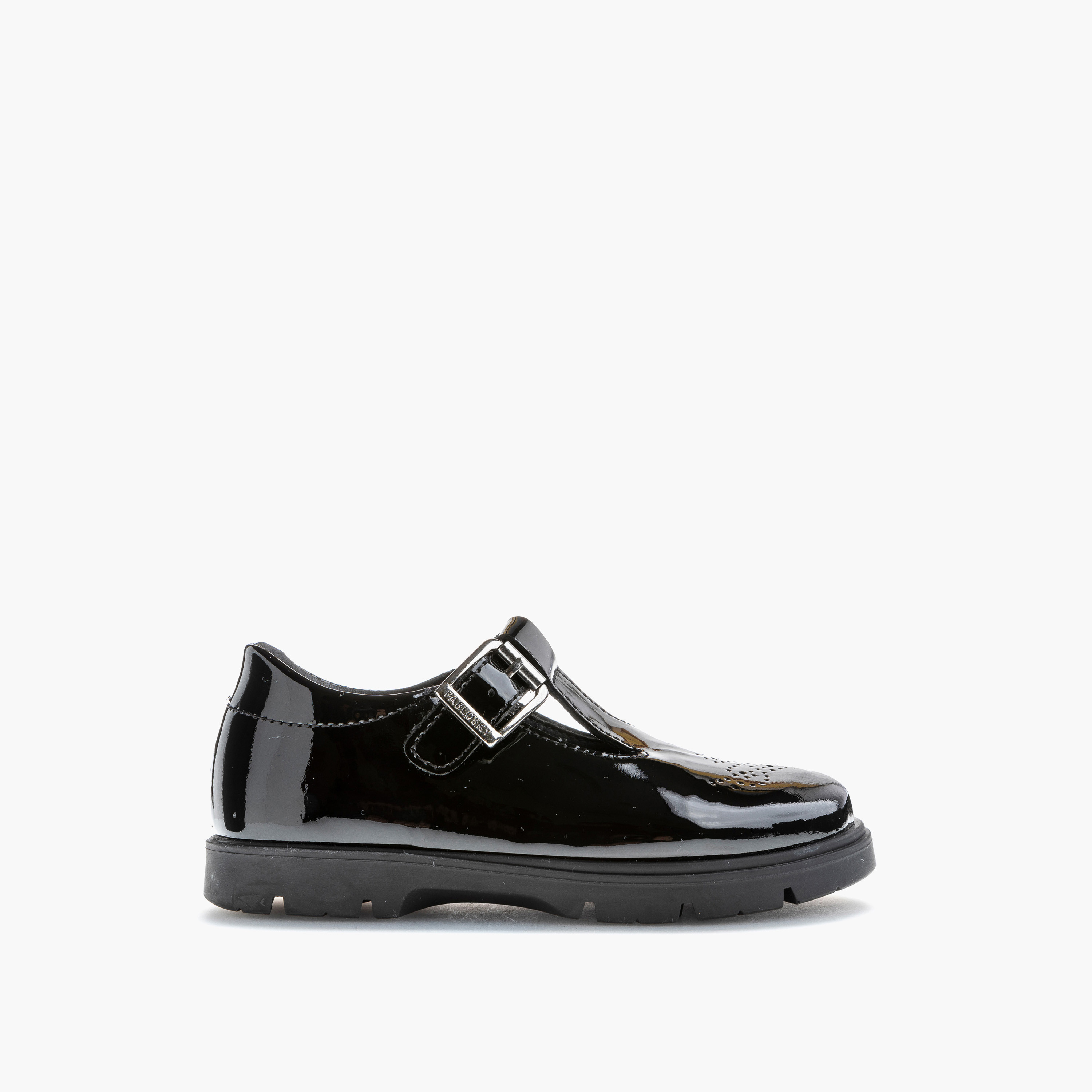 حذاء مدرسي بثقوب تهوية وإبزيم إغلاق للبنات من بابلوسكي - 360119-Y-girls-shoes-schoolshoes-image-2