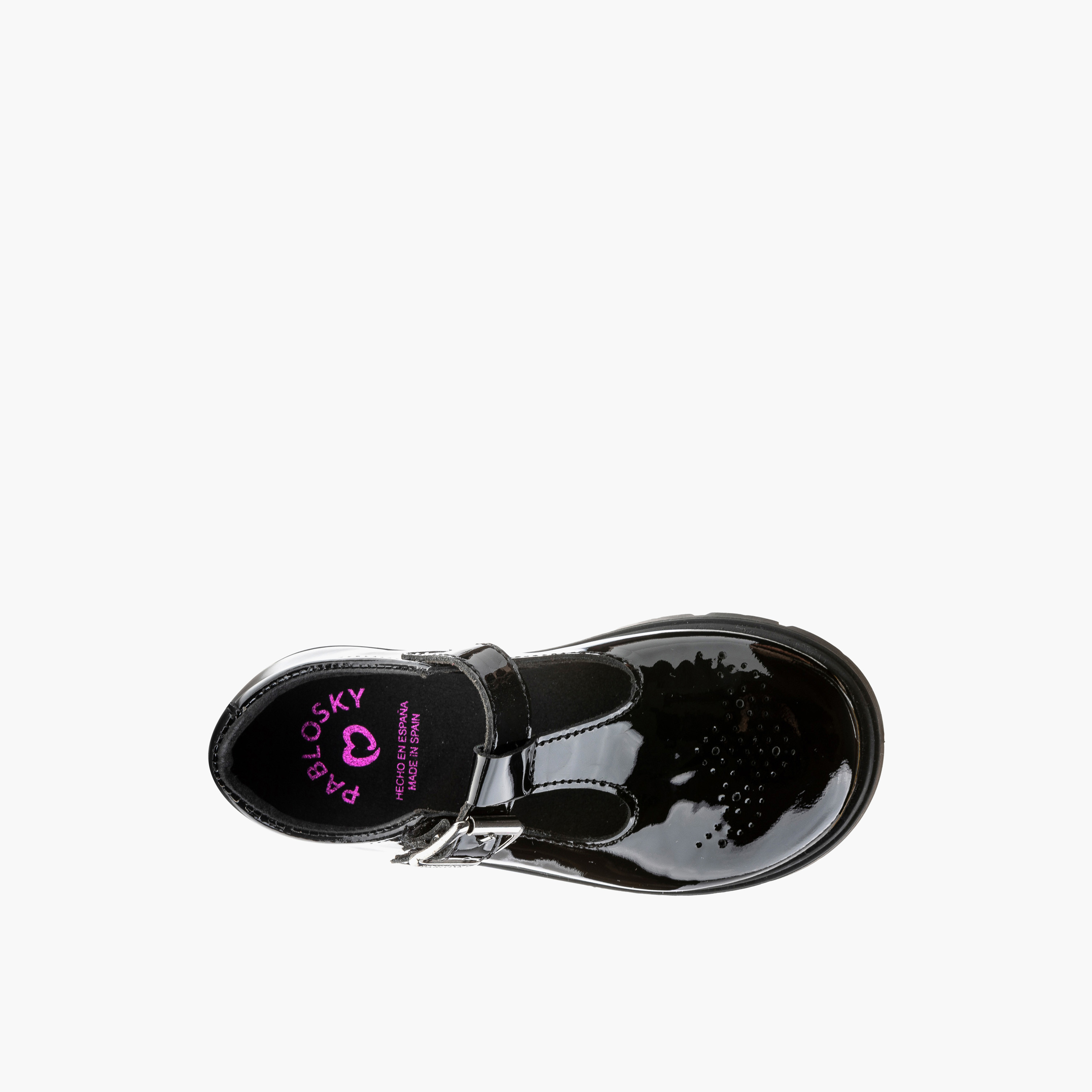 حذاء مدرسي بثقوب تهوية وإبزيم إغلاق للبنات من بابلوسكي - 360119-Y-girls-shoes-schoolshoes-image-4