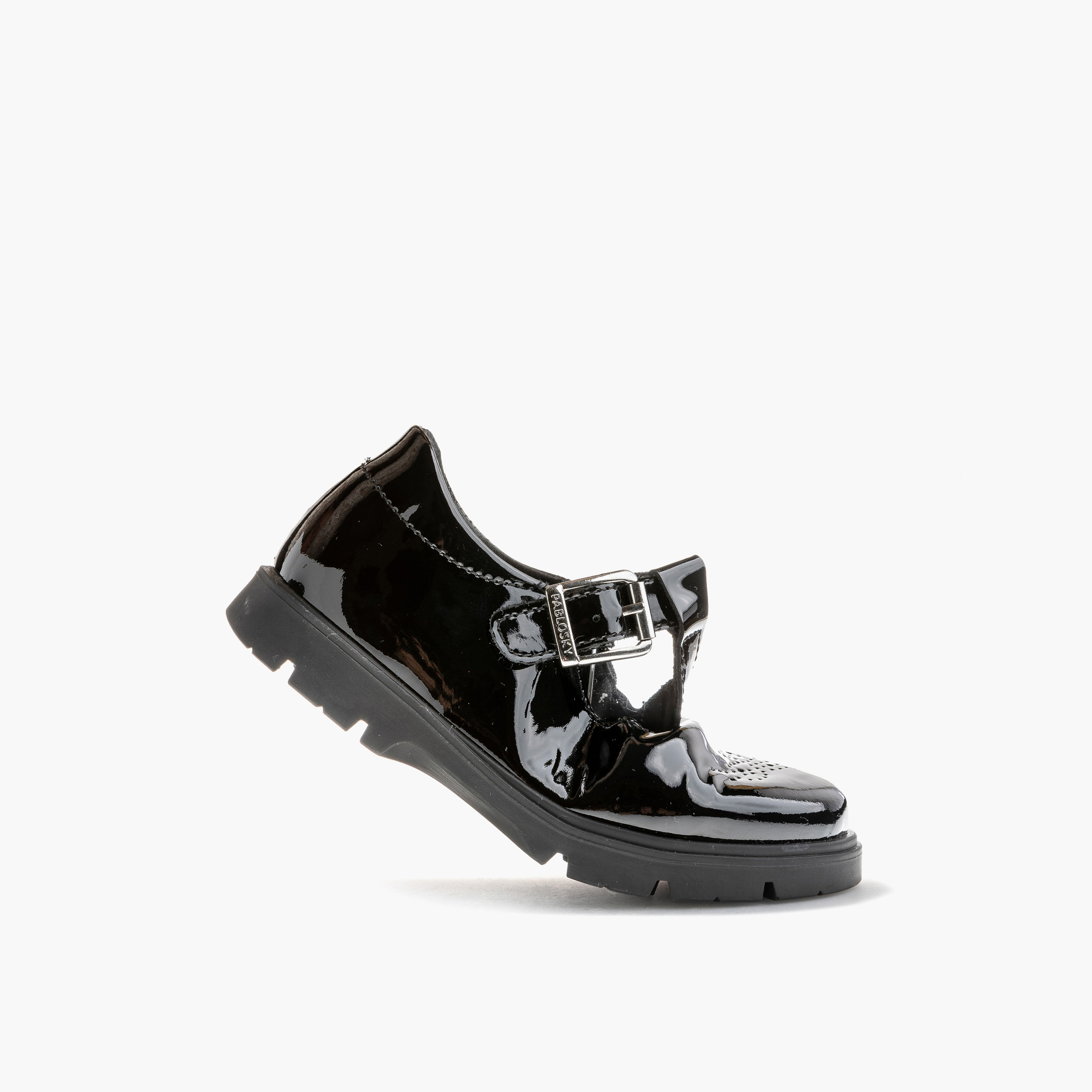 حذاء مدرسي بثقوب تهوية وإبزيم إغلاق للبنات من بابلوسكي - 360119-Y-girls-shoes-schoolshoes-image-5