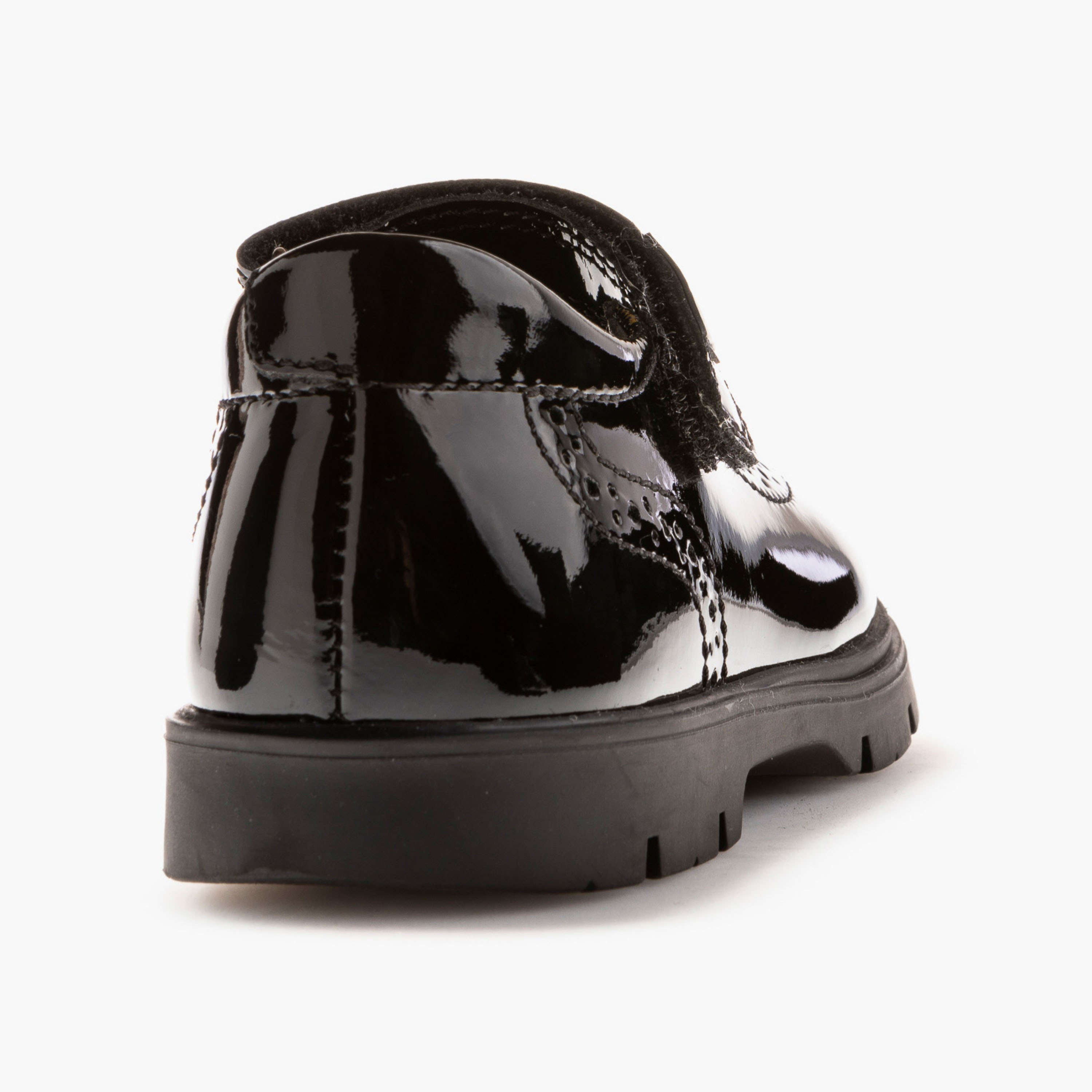 Pablosky Girls Leather Hook & Loop School Shoes-girls-shoes-schoolshoes-image-2