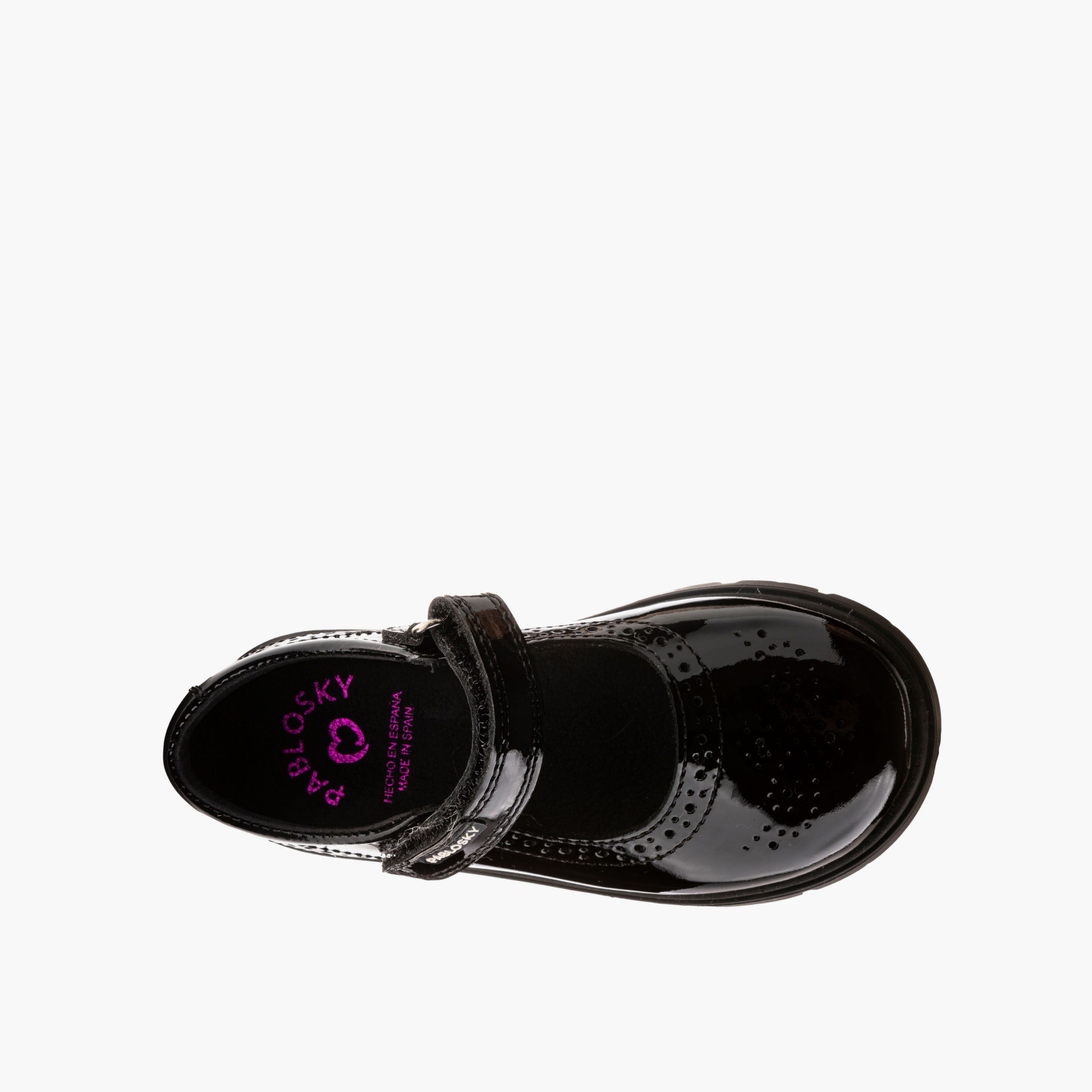 Pablosky Girls Leather Mary Jane School Shoes-girls-shoes-maryjanes-image-3