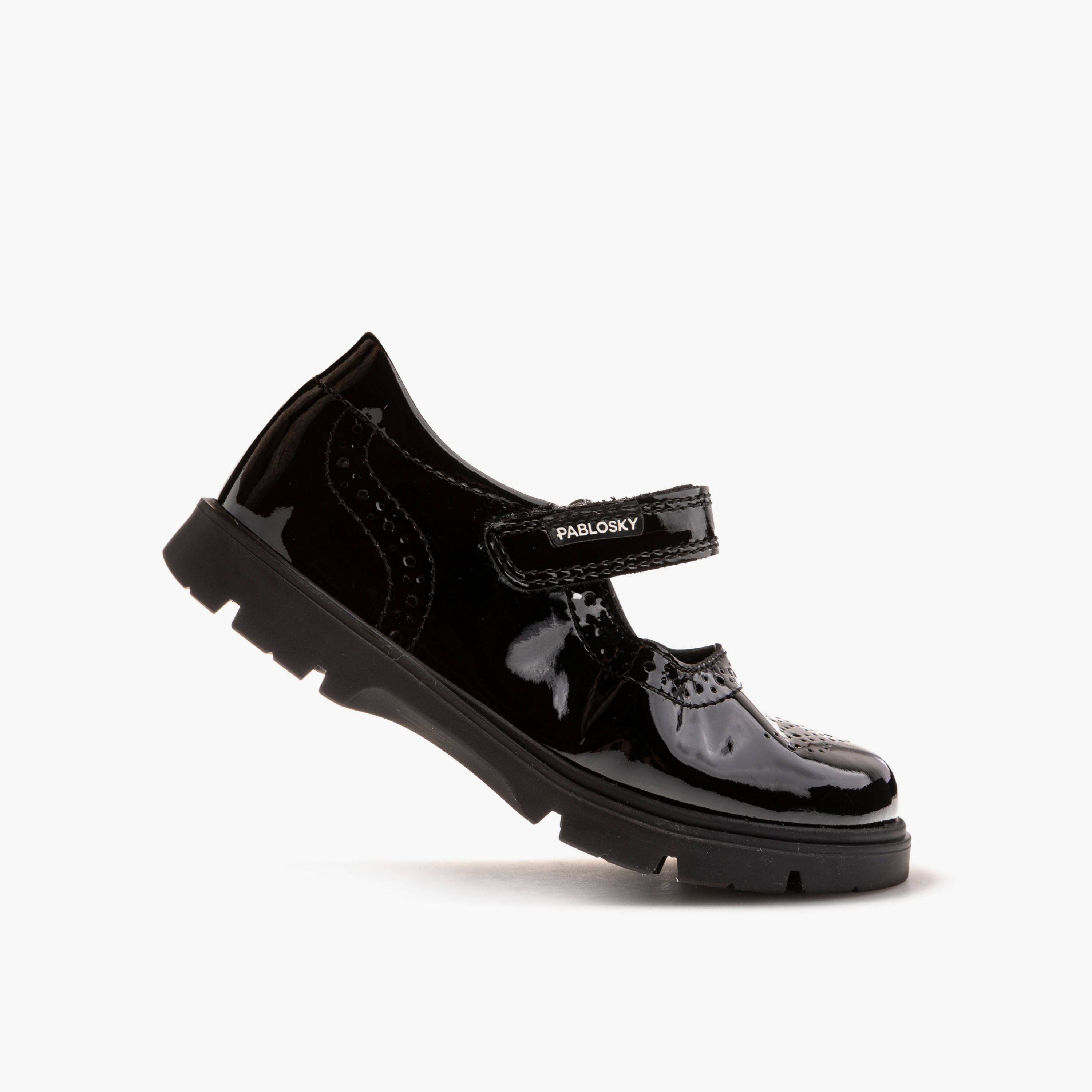 Pablosky Girls Leather Mary Jane School Shoes-girls-shoes-maryjanes-image-4
