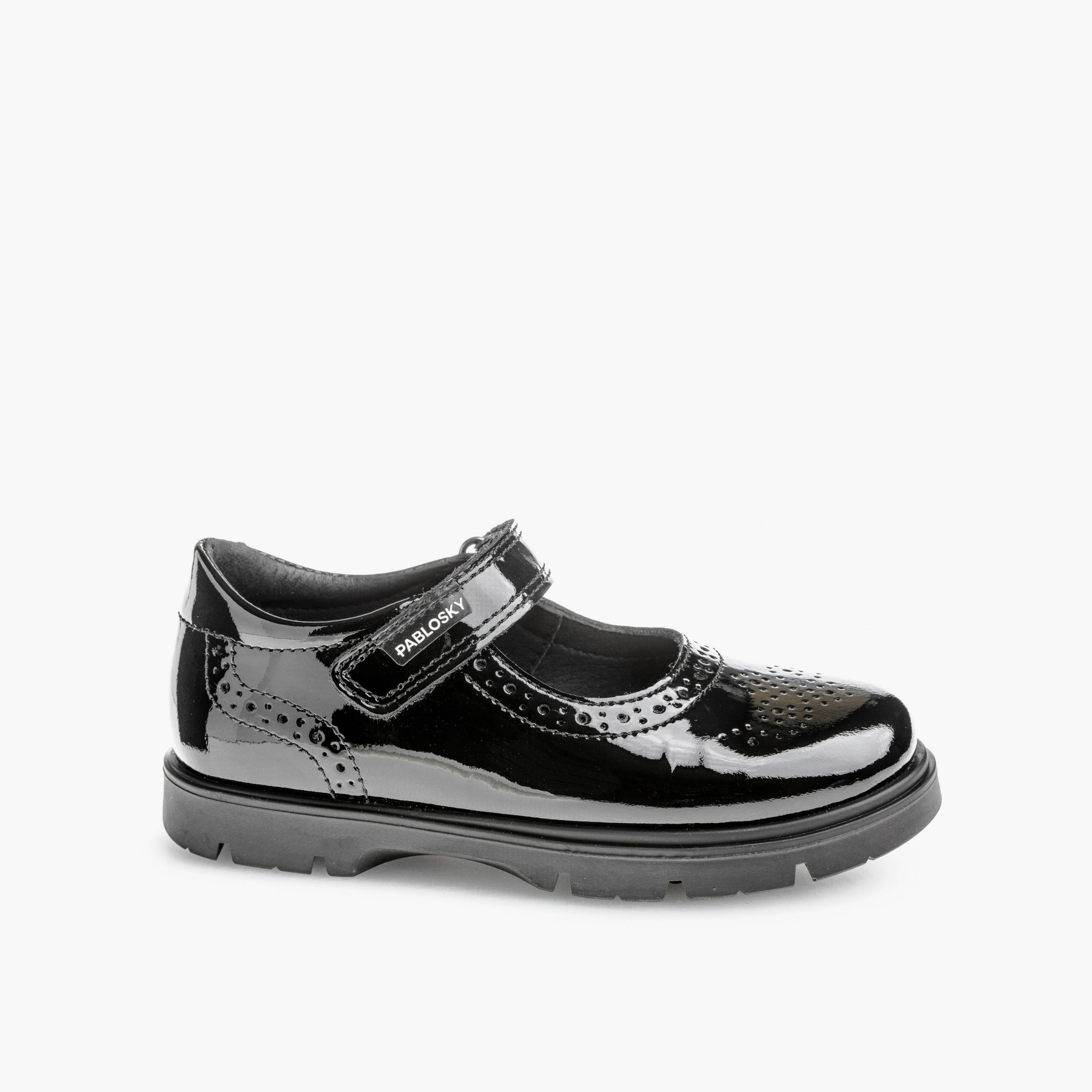 Pablosky Girls Leather Mary Jane School Shoes-girls-shoes-maryjanes-image-6