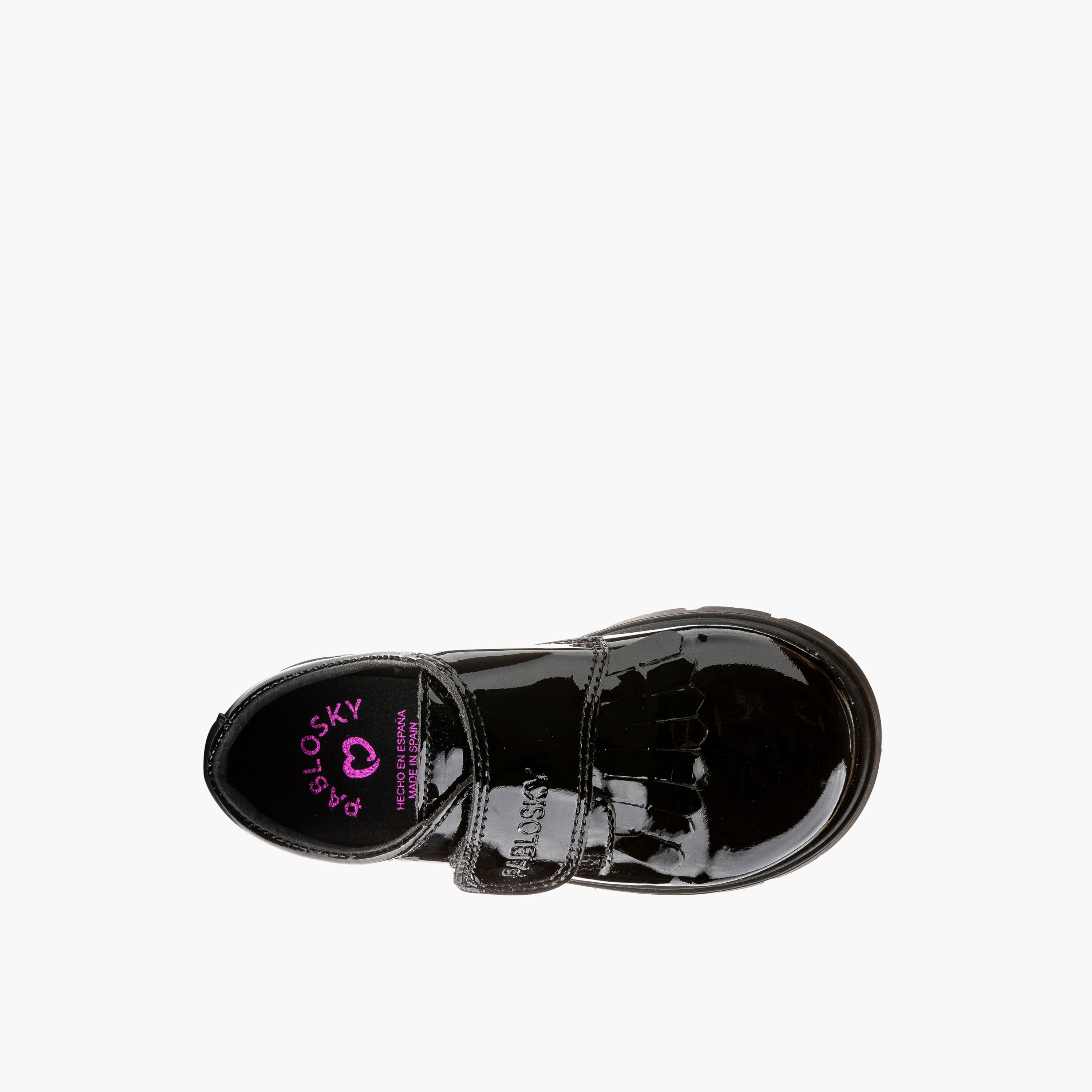 Pablosky Girls' School Shoes with Hook and Loop Closure - 360419-J-girls-shoes-schoolshoes-image-4