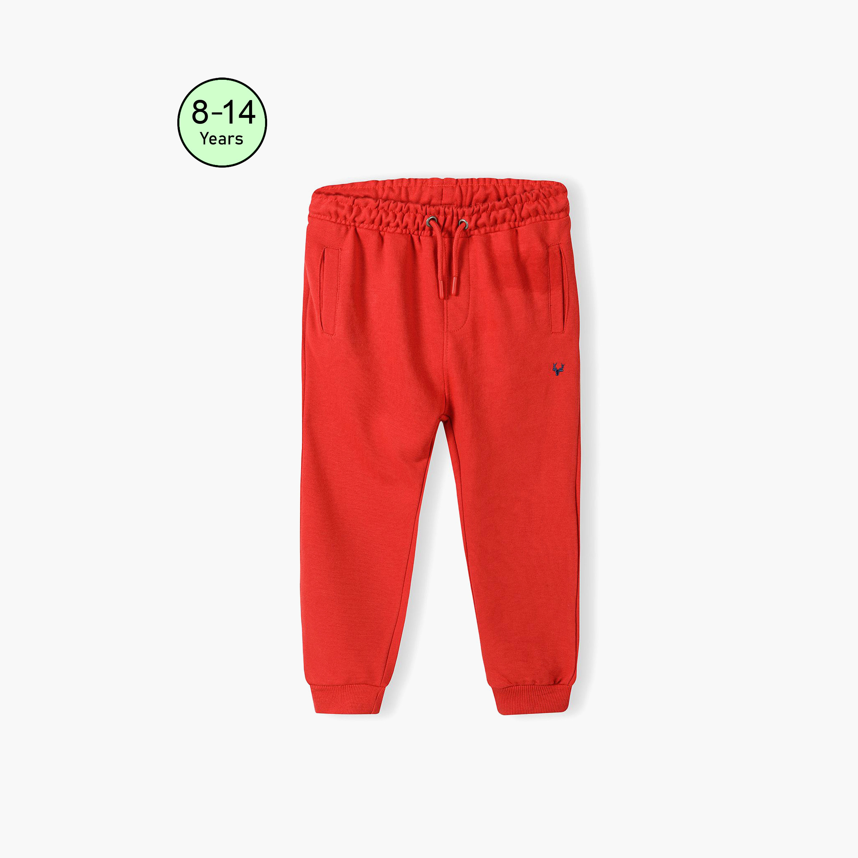 Minoti Solid Elasticated Jeans-boys-clothing-bottoms-joggersandtrackpants-image-1