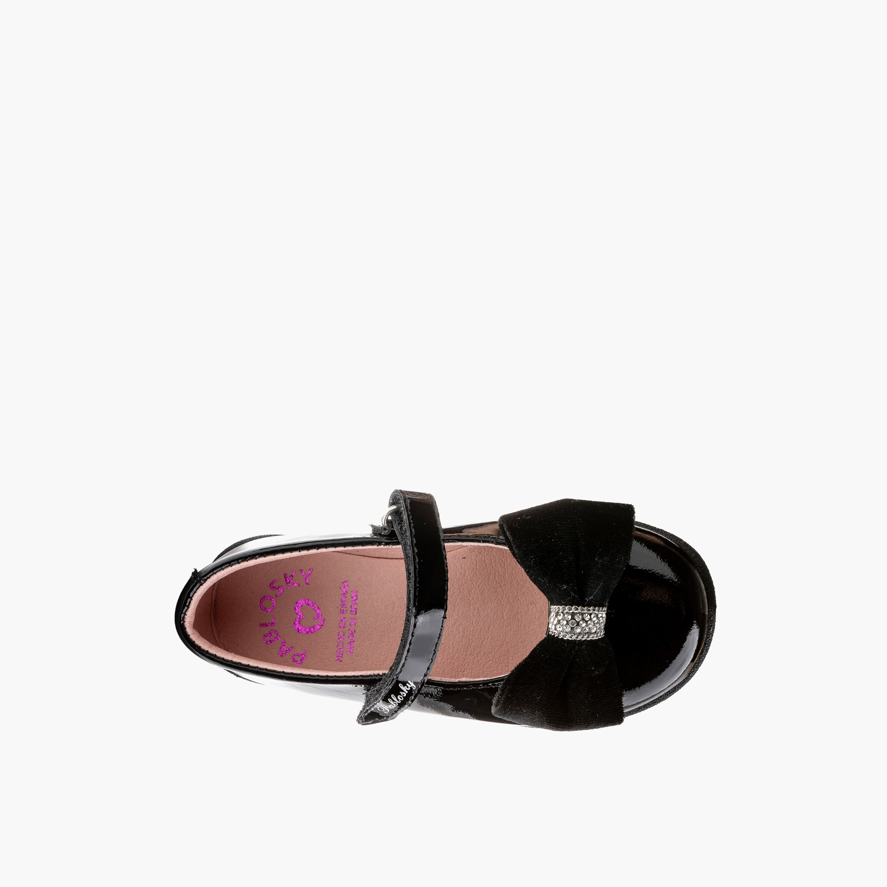 Pablosky Girls' Mary Jane School Shoes with Hook and Loop Closure - 361219-girls-shoes-maryjanes-image-4