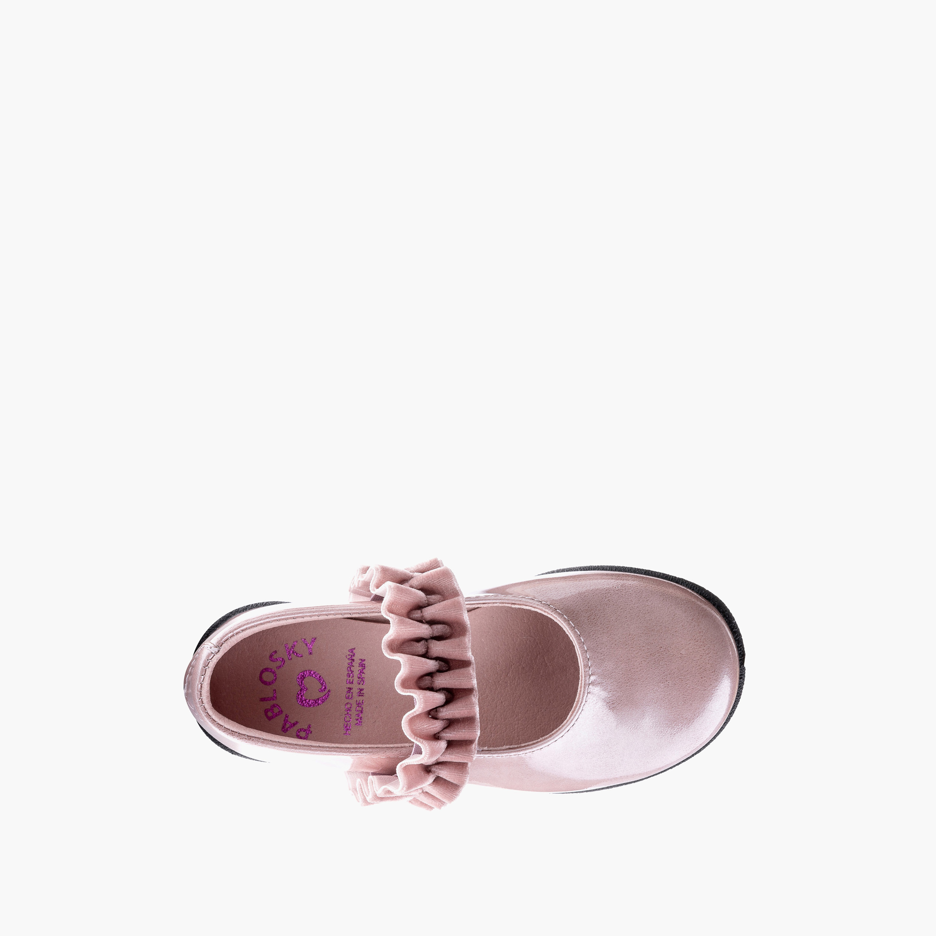 حذاء ماري جين بحزام مطاطي للبنات من بابلوسكي - 361379-J-girls-shoes-maryjanes-image-4