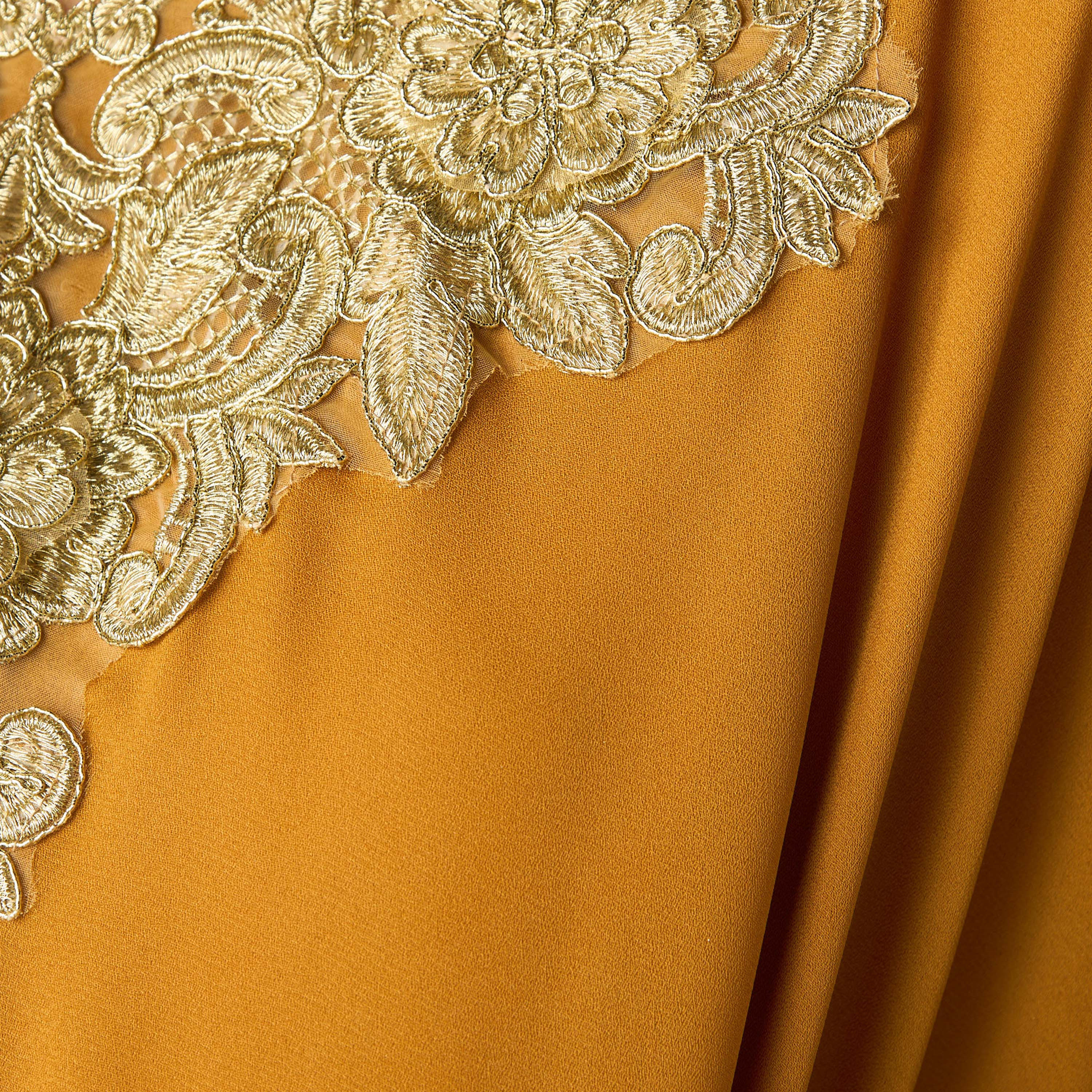 Shop Golden Apple Embroidered Kaftan Maxi Dress with V-Neck