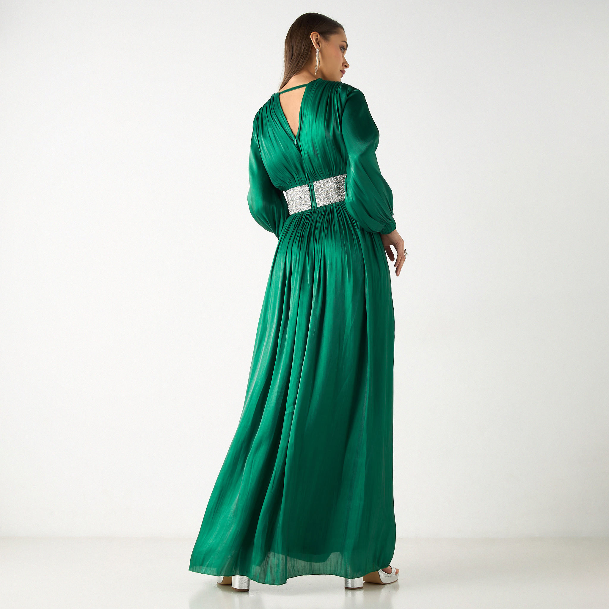 فستان طويل مع حزام مزين من جولدن أبل-women-clothing-dresses-image-9