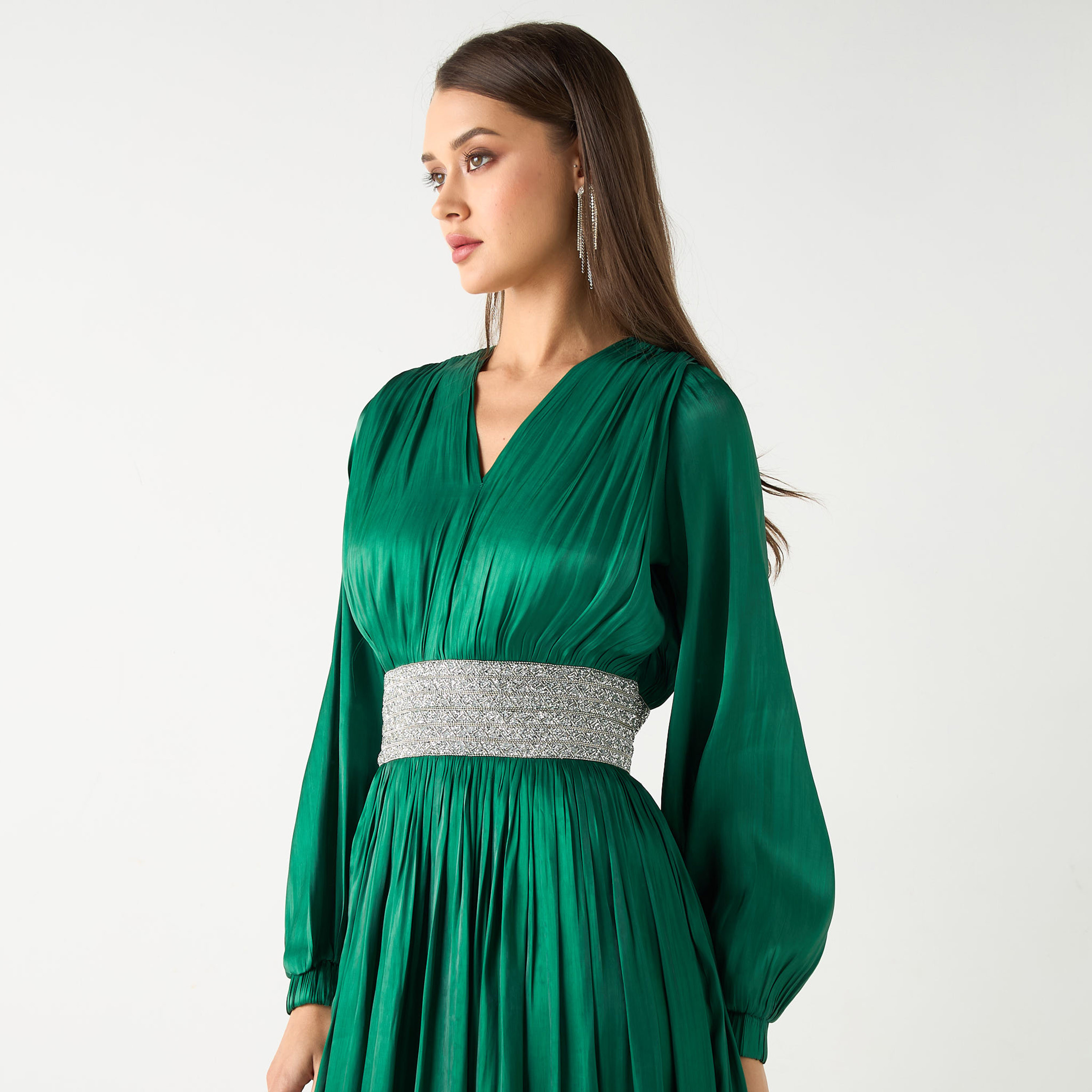 فستان طويل مع حزام مزين من جولدن أبل-women-clothing-dresses-image-10
