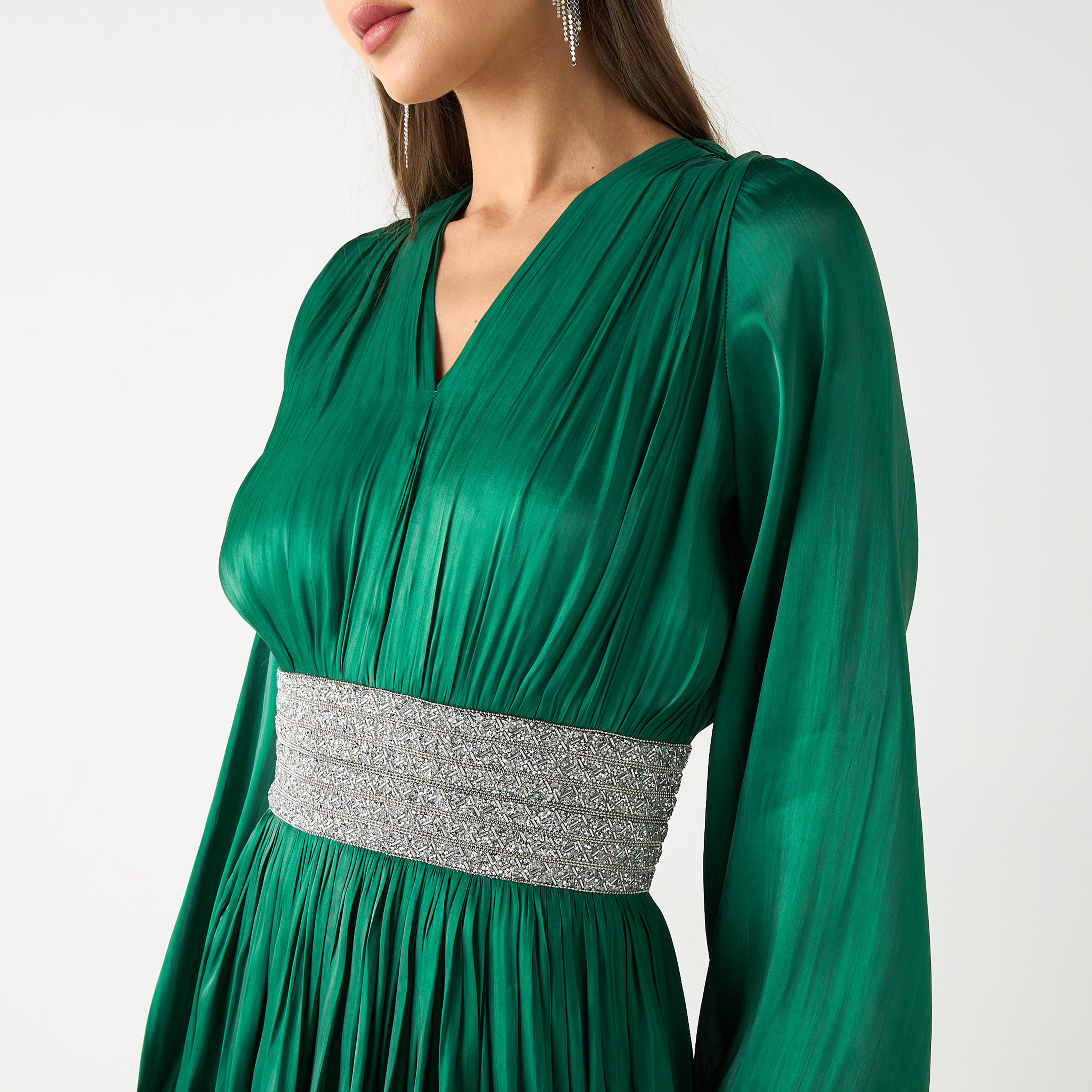 فستان طويل مع حزام مزين من جولدن أبل-women-clothing-dresses-image-11