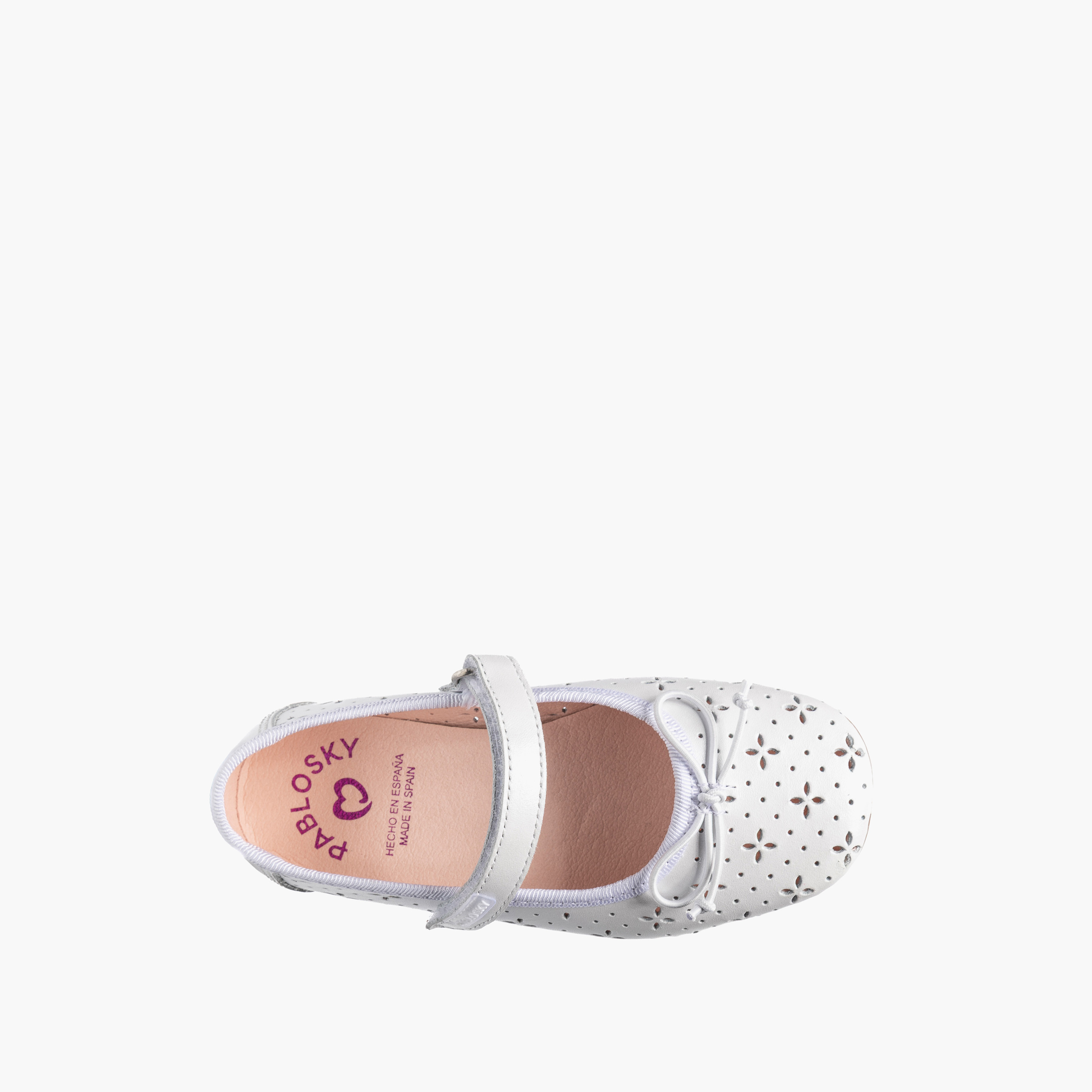 Pablosky Girls Leather Mary Jane Shoes with Hook & Loop Closure-girls-shoes-maryjanes-image-4
