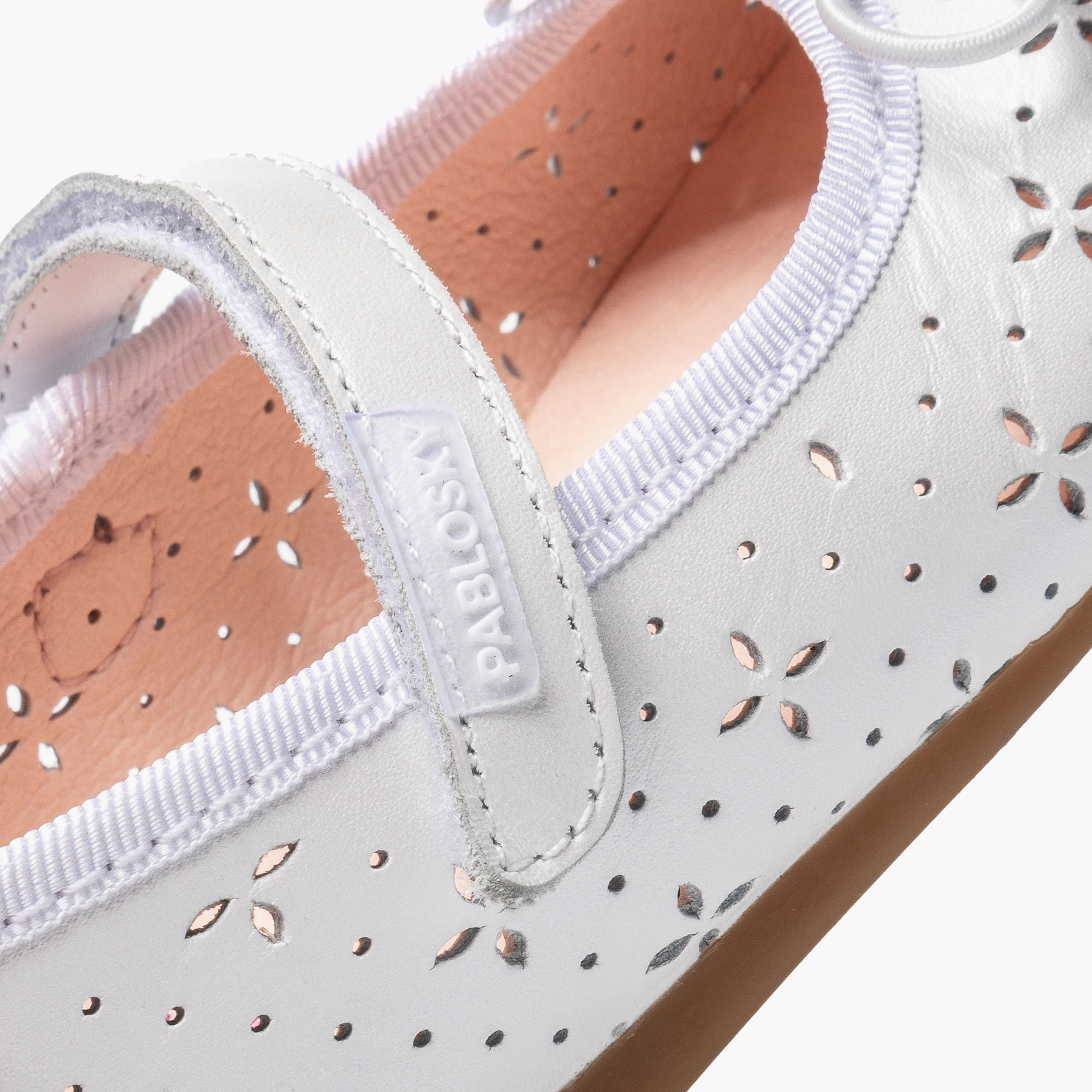 Pablosky Girls Leather Mary Jane Shoes with Hook & Loop Closure-girls-shoes-maryjanes-image-7