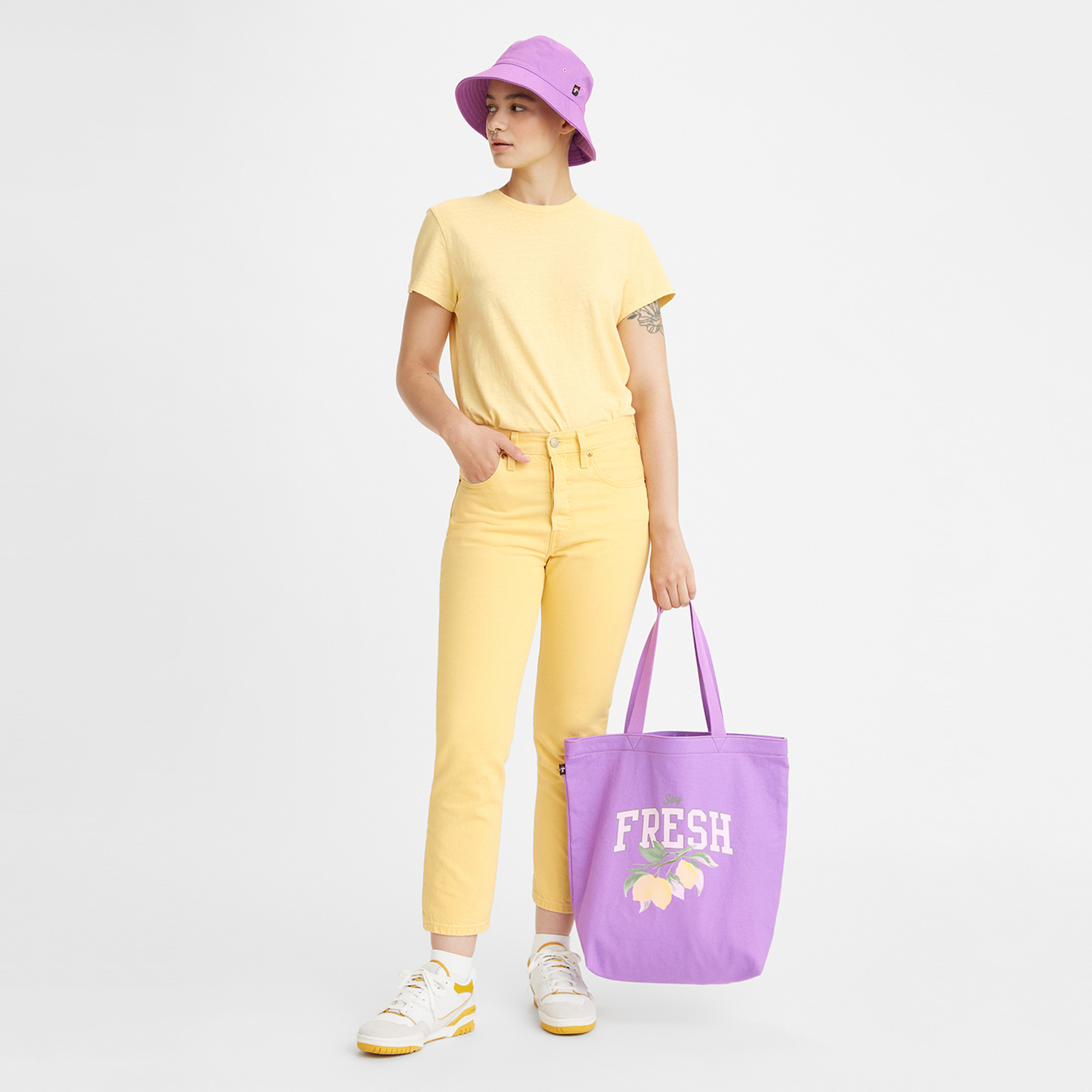 Levi's Women Yellow Solid Jeans with Button & Zip Closure-women-clothing-bottoms-jeans-image-3