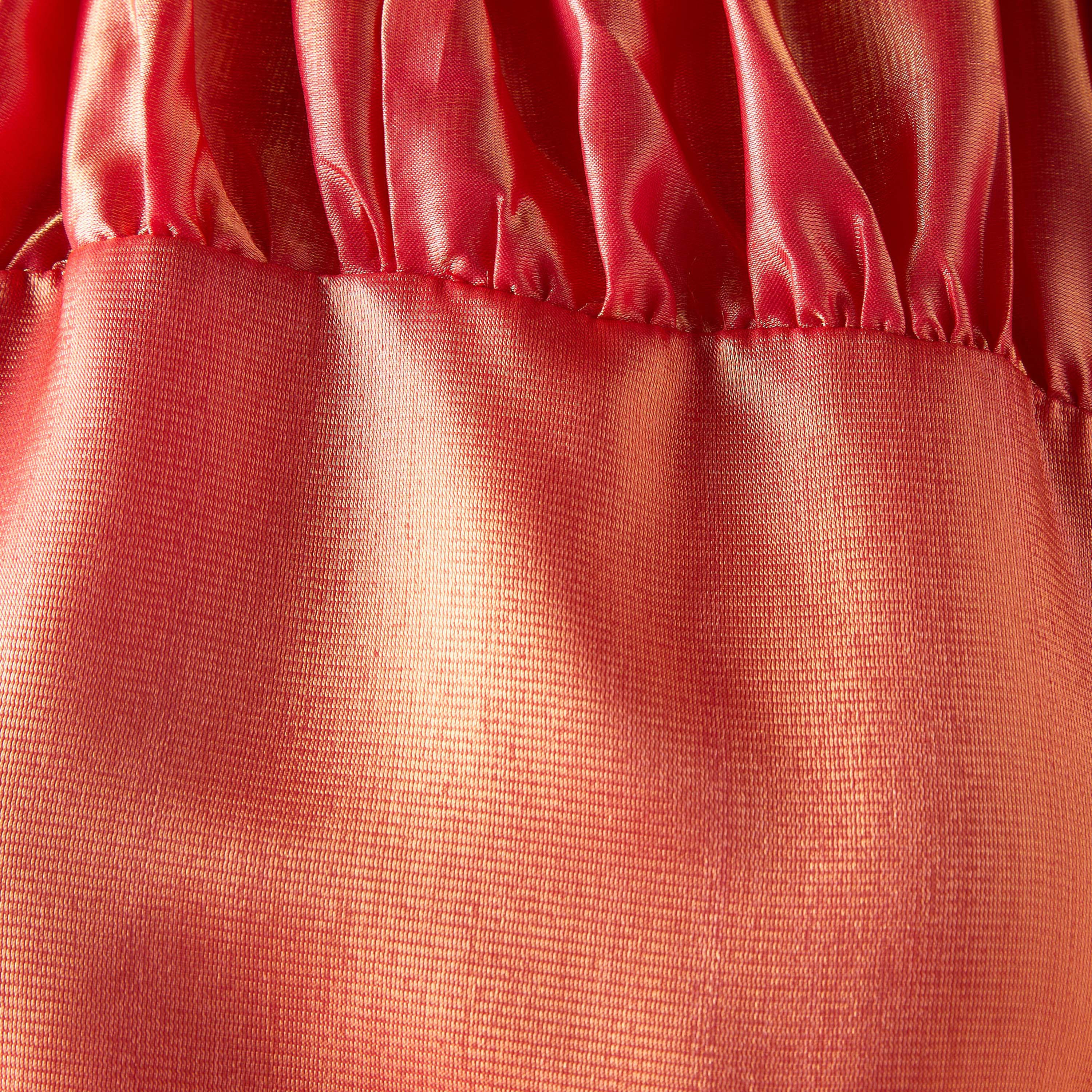 Golden Apple Ruched Detail Maxi Dress with Tie-Up Belt-women-clothing-dresses-image-7