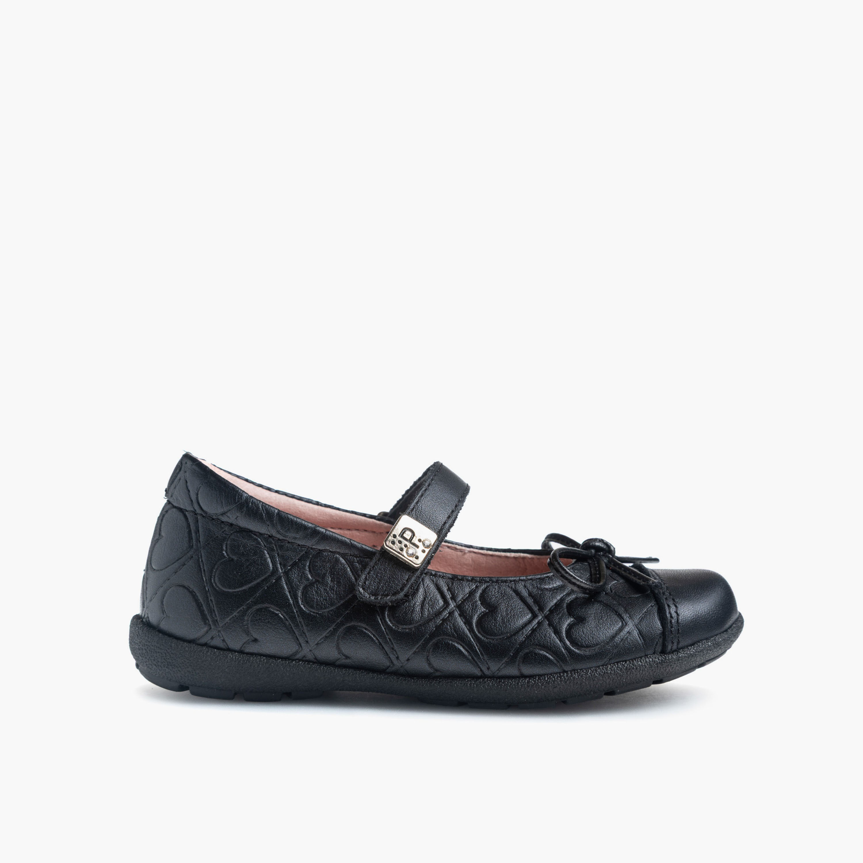 Pablosky Girls Quilted Leather Mary Jane School Shoes-girls-shoes-maryjanes-image-1